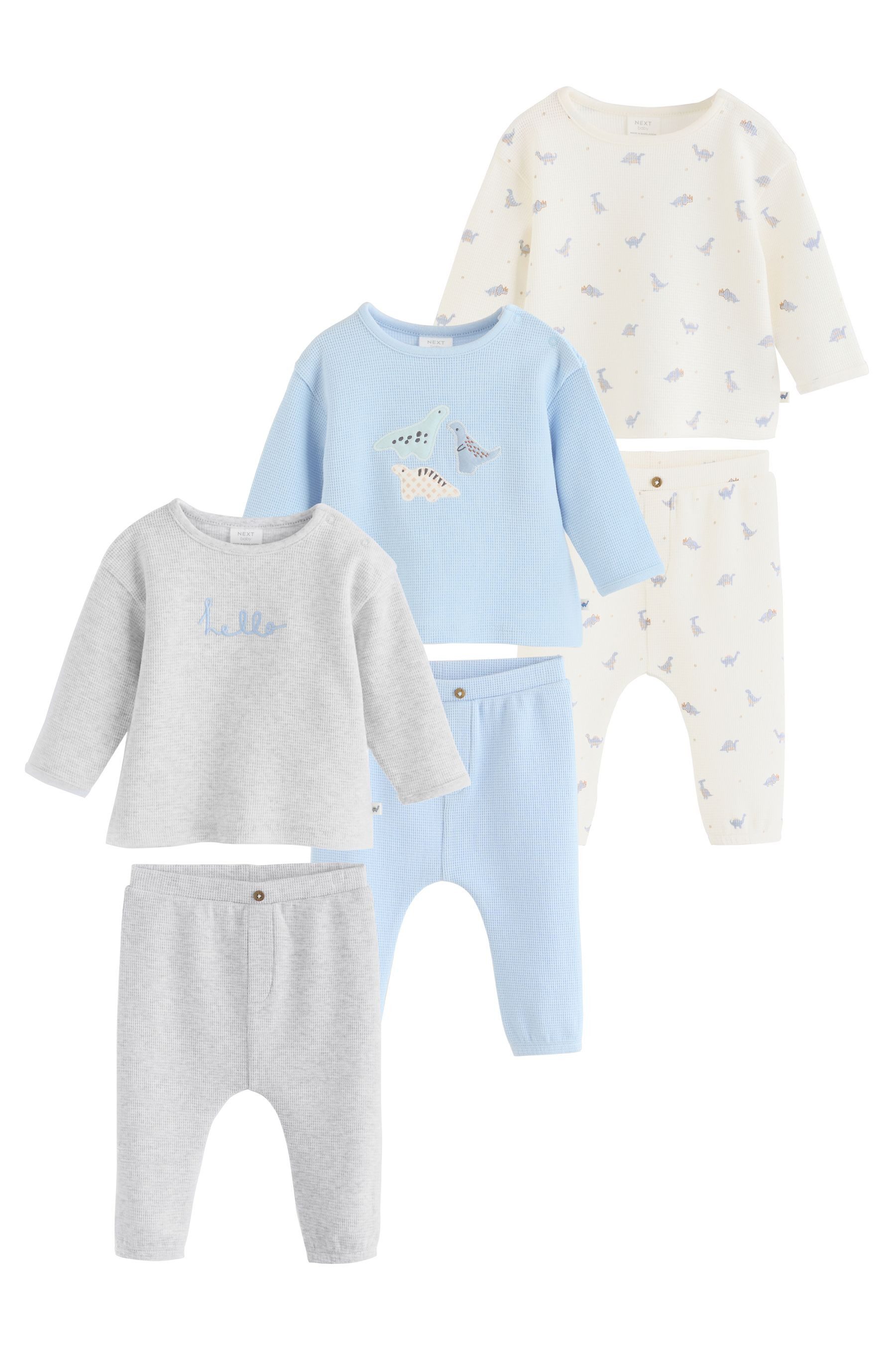 Next Shirt & Leggings 6-teiliges Baby-Set mit Oberteil und Leggings (6-tlg)
