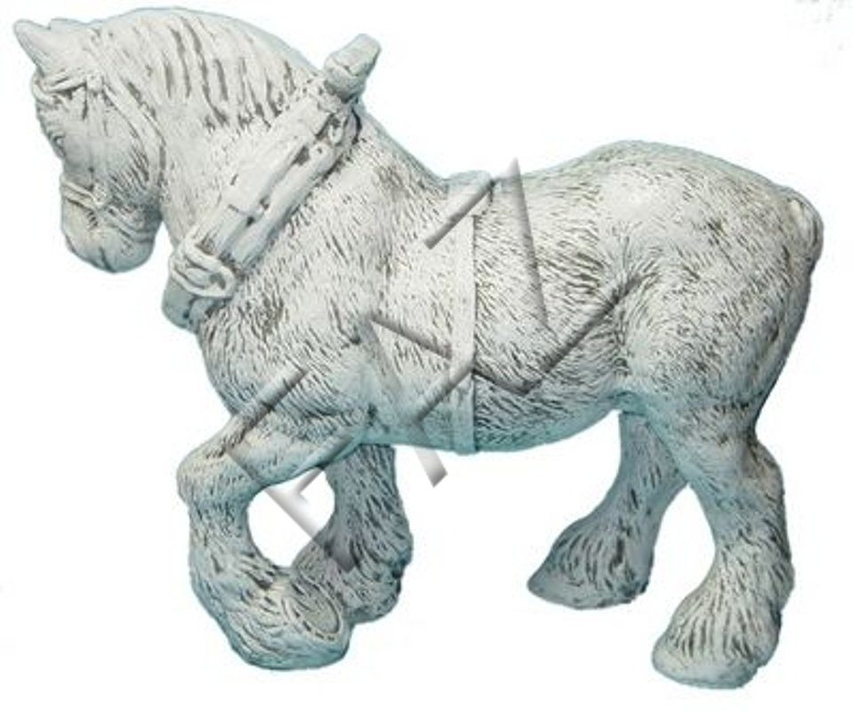 JVmoebel Dekofigur Design Pferd Figur Garten Statue Skulptur Figuren Skulpturen Weiß