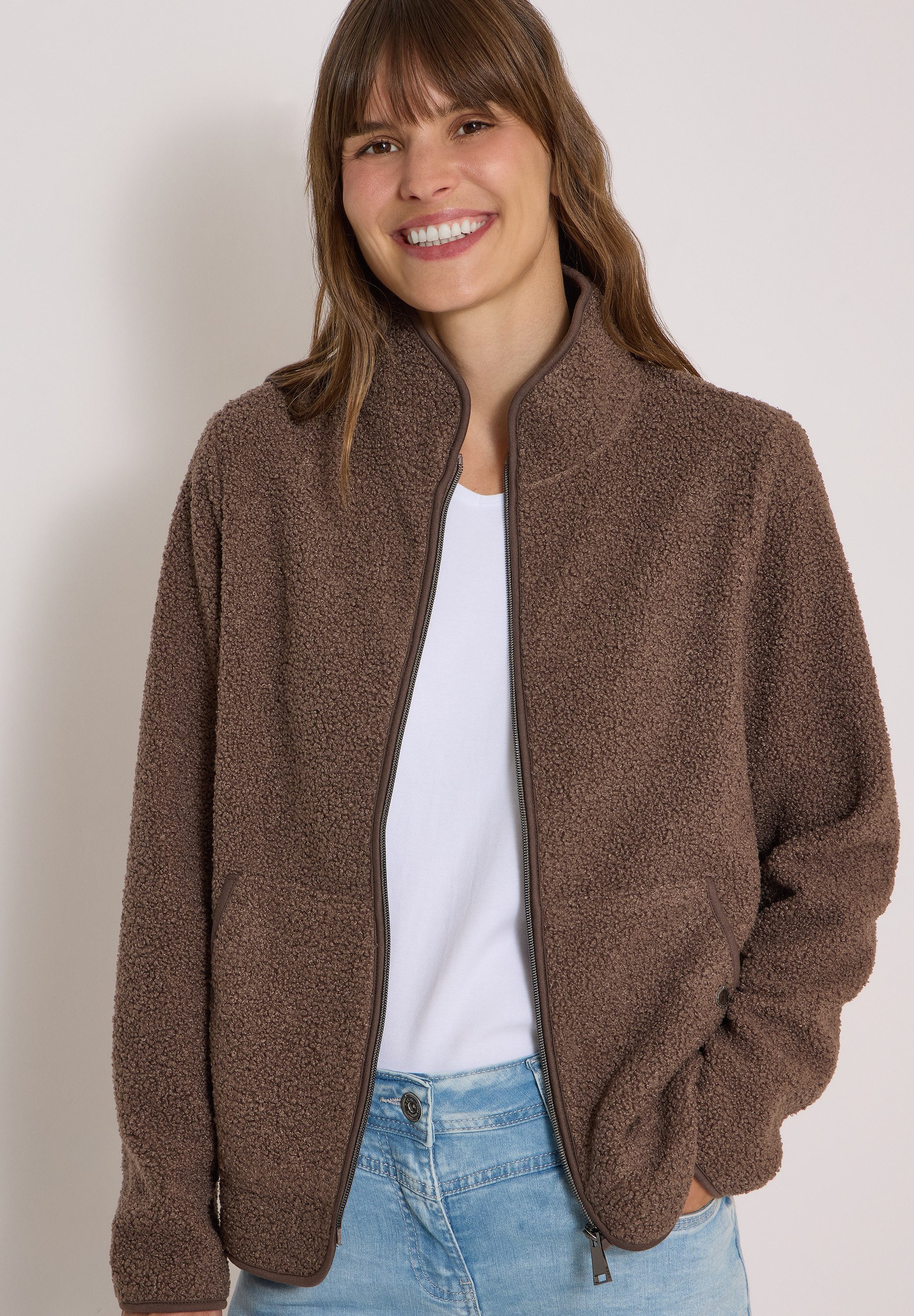 CECIL Cardigan mit Stehkragen