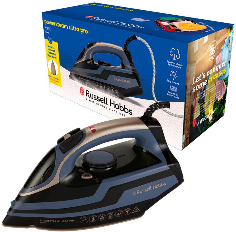 RUSSELL HOBBS Dampfbügeleisen 28630-56, Selbstreinigung, 3100 W, Keramik-Bügelsohle, 70g/min, 210g/ min Dampfstoß