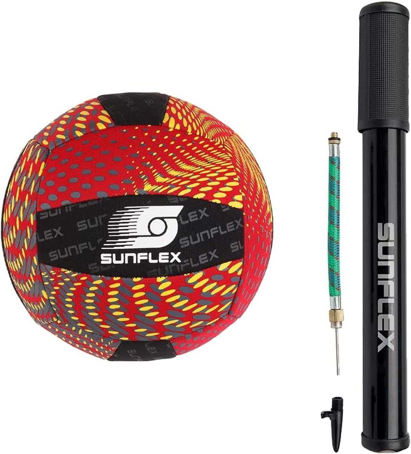 Sunflex Beachvolleyball Ball Slpash Pumpe inkl. rot 5 Größe