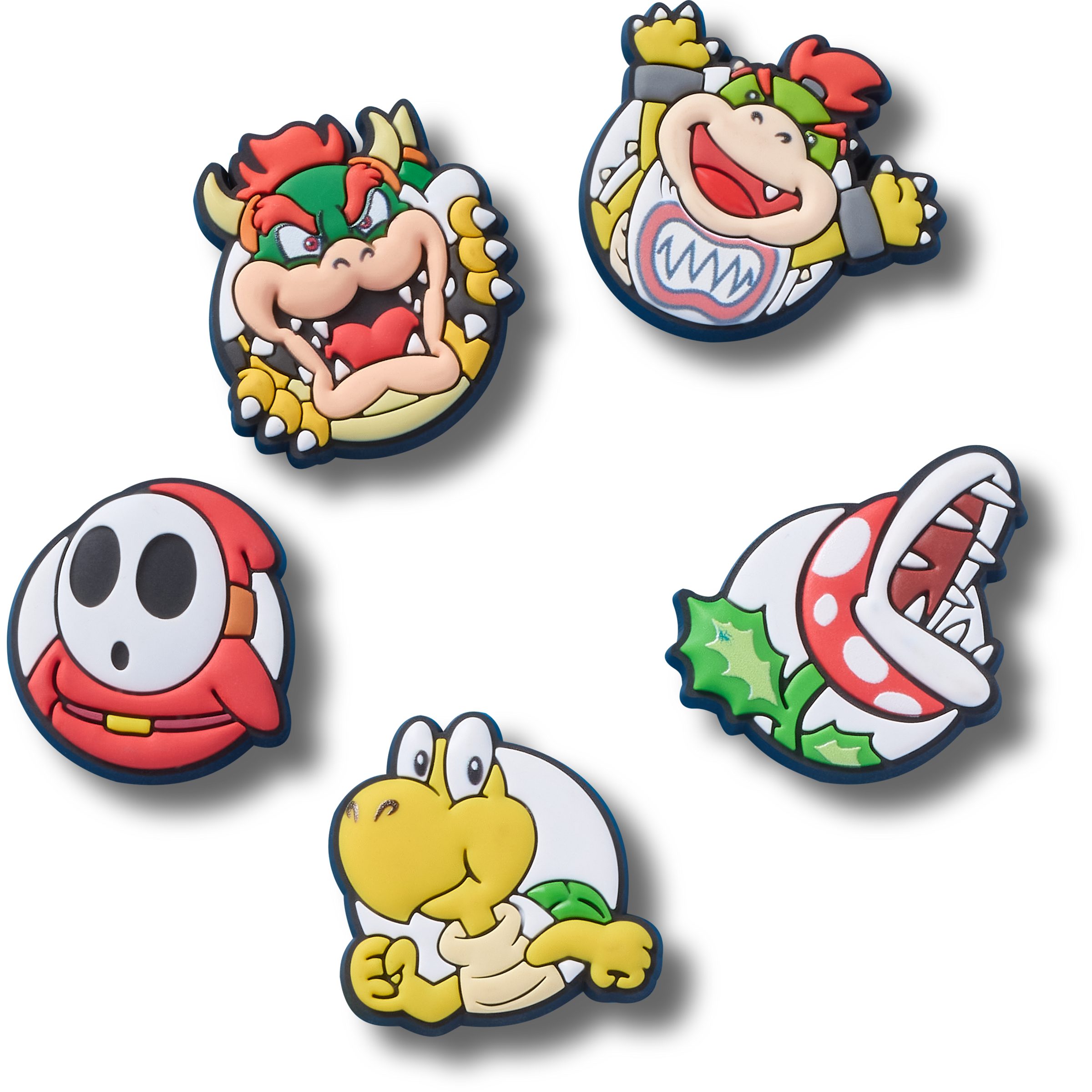 Crocs Schuhanstecker Jibbitz™ Super Mario Secondary (Set, 5-tlg., Kein Spielzeug. Nicht für Kinder unter 3 Jahren geeignet), Charm, Anstecker für Crocs Schuhe