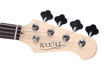 Rocktile E-Bass PB Precision-Style Bassgitarre, Spar-Set, inkl. Verstärker, Metro-Tuner, Gigbag, Gurt, Kabel & Gitarrenständer, inkl. Verstärker, Gigbag, Gurt, Kabel, Metro-Tuner und Gitarrenständer