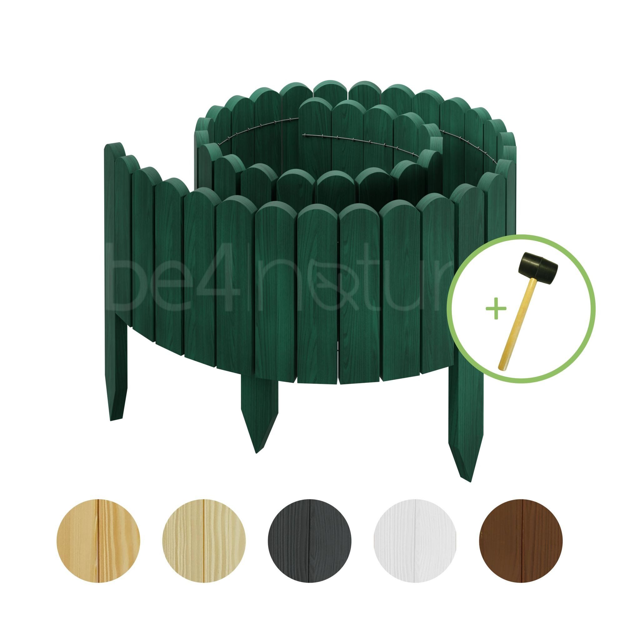 be4nature Palisade Rollborder Flexibler Holzzaun aus günstig online kaufen