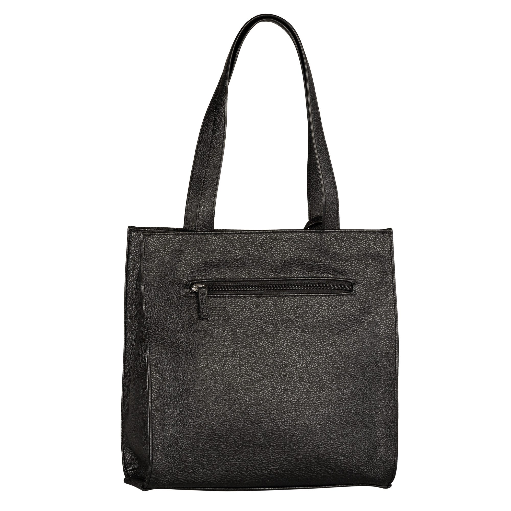 TOM TAILOR Shopper Winona (Set, Eine abnehmbare Anhängetasche), aus weichem Lederimtiat mit praktischen Formaten