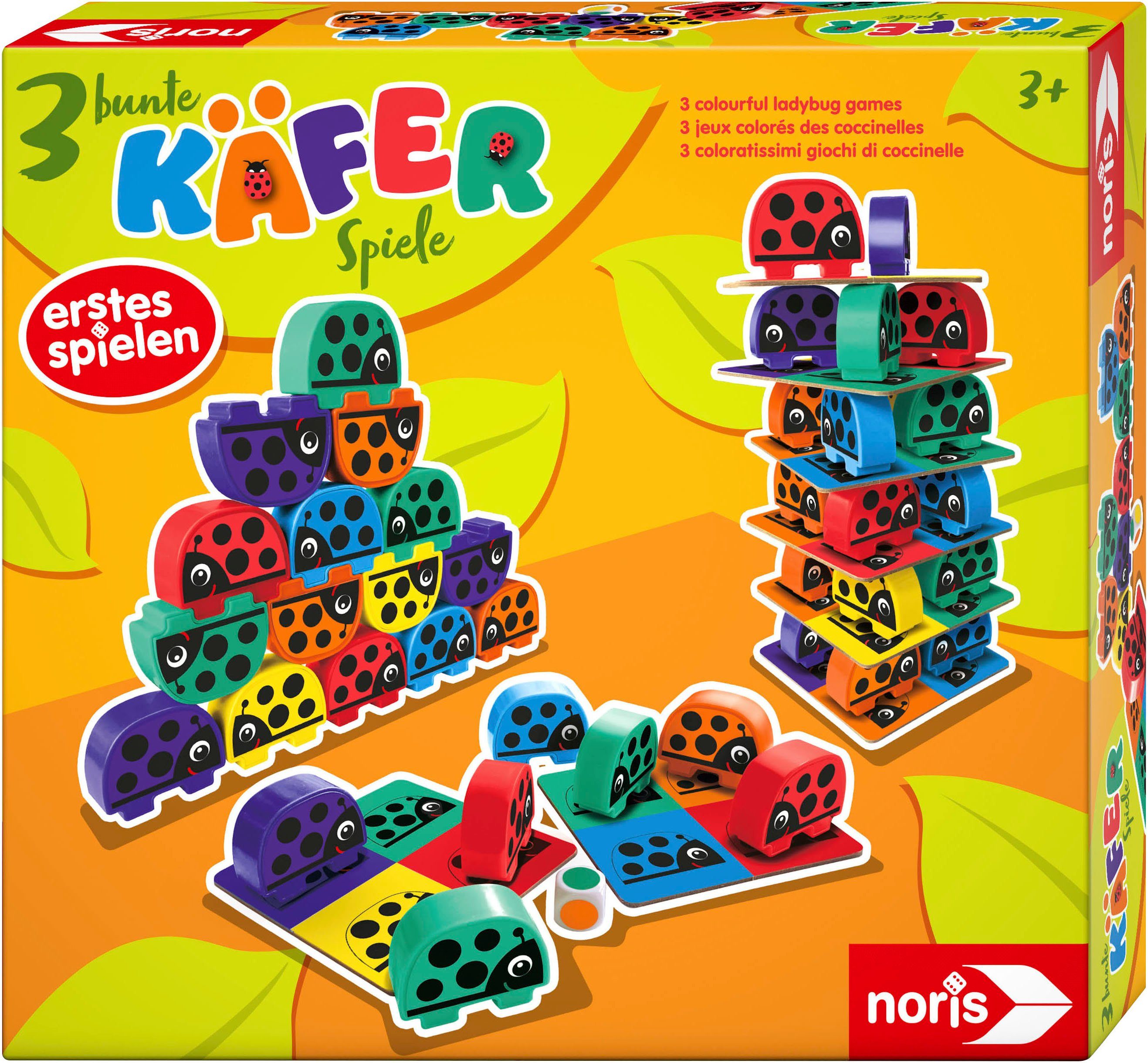 Noris Spiel 3 bunte Käferspiele, Kinderspiel