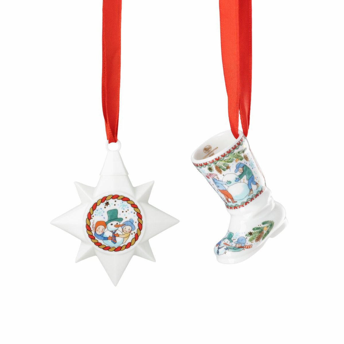 Hutschenreuther Christbaumschmuck Jahresartikel Weihnachten 2025 Weihnachtsdekoration, 2-tlg.