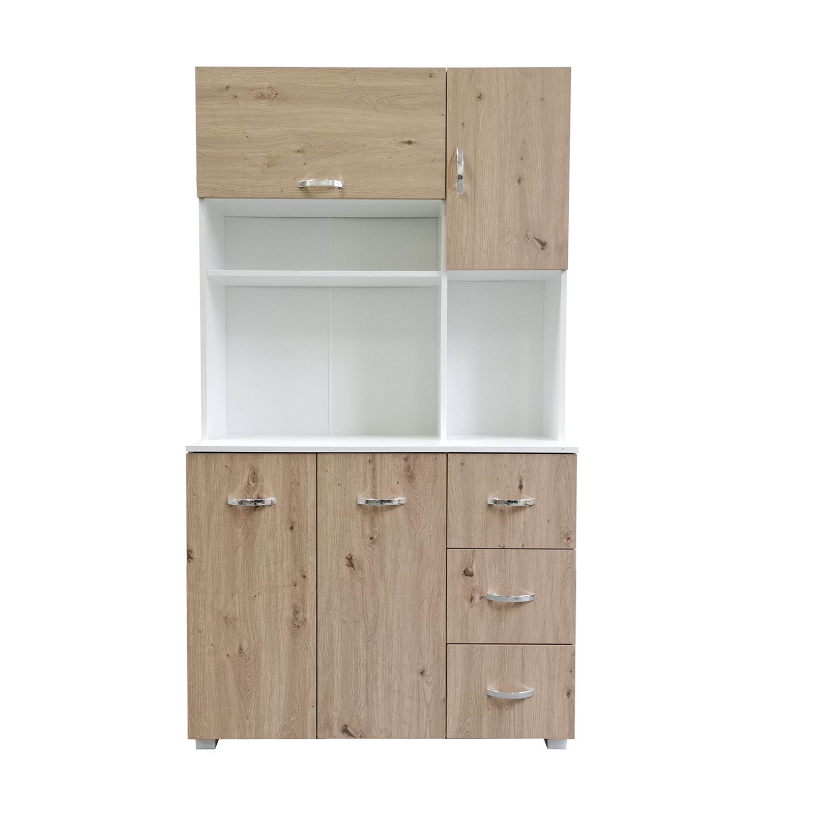HTI-Living Küchenbuffet Küchenschrank Weiß Artisaneiche Blanca günstig online kaufen