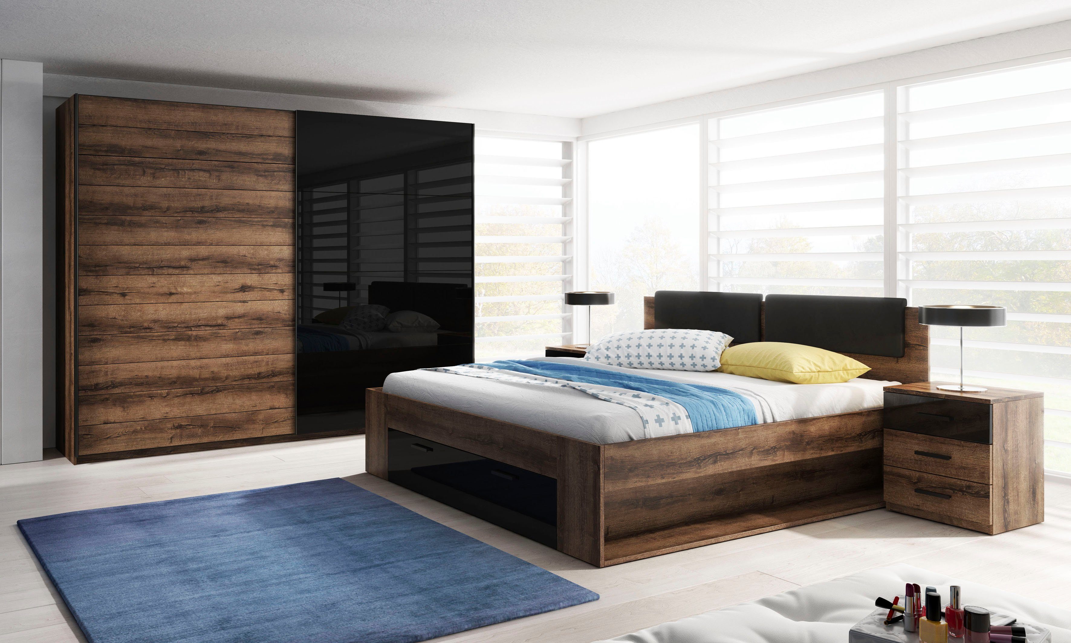 Schlafzimmer Set Galaxy 4 Tlg Pflegeleichte Oberflache Online Kaufen Otto