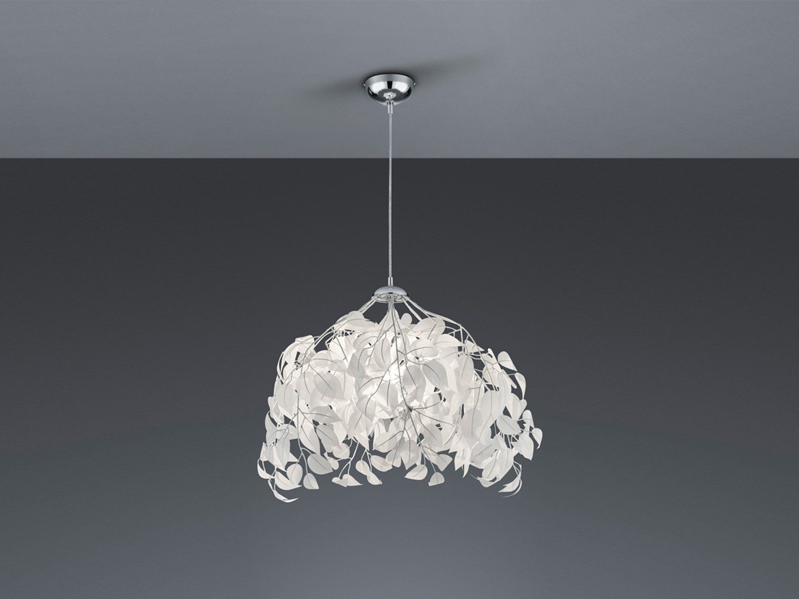 Reality Leuchten LED Pendelleuchte, Dimmfunktion, LED wechselbar, Warmweiß, Ausgefallene Designer-lampe hängend für über-n Esstisch Ø 38cm