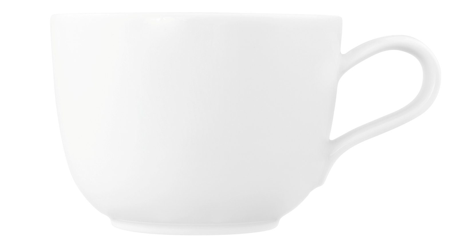 Seltmann Weiden Tasse Liberty weiss uni Kaffeeobertasse 0,26 l, Porzellan, Tasse weiss