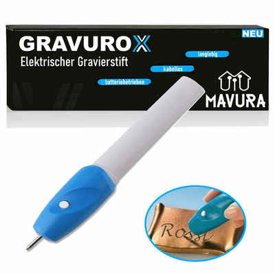 MAVURA Graviergerät GRAVUROX elektrischer Gravierstift Gravurstift Graviergerät, mini Gravierer Gravur Stift tragbar