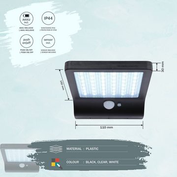bmf-versand LED Solarleuchte Außenwandleuchte Solar mit Bewegungsmelder Solarleuchte LED