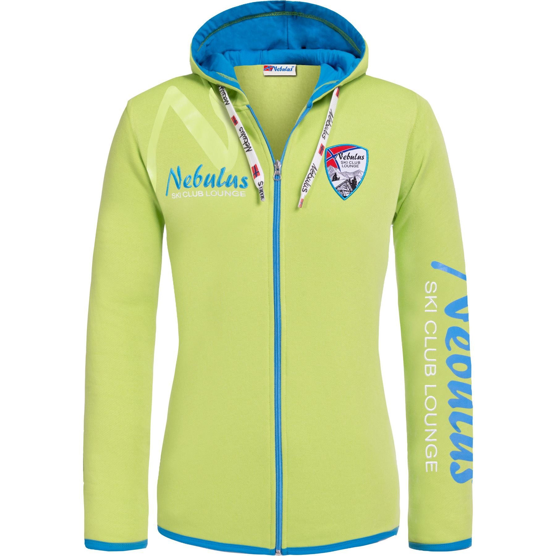 Nebulus Sweatjacke CLUBLOUNGE, P6385 - Damen, limettengrün, L/40 günstig online kaufen