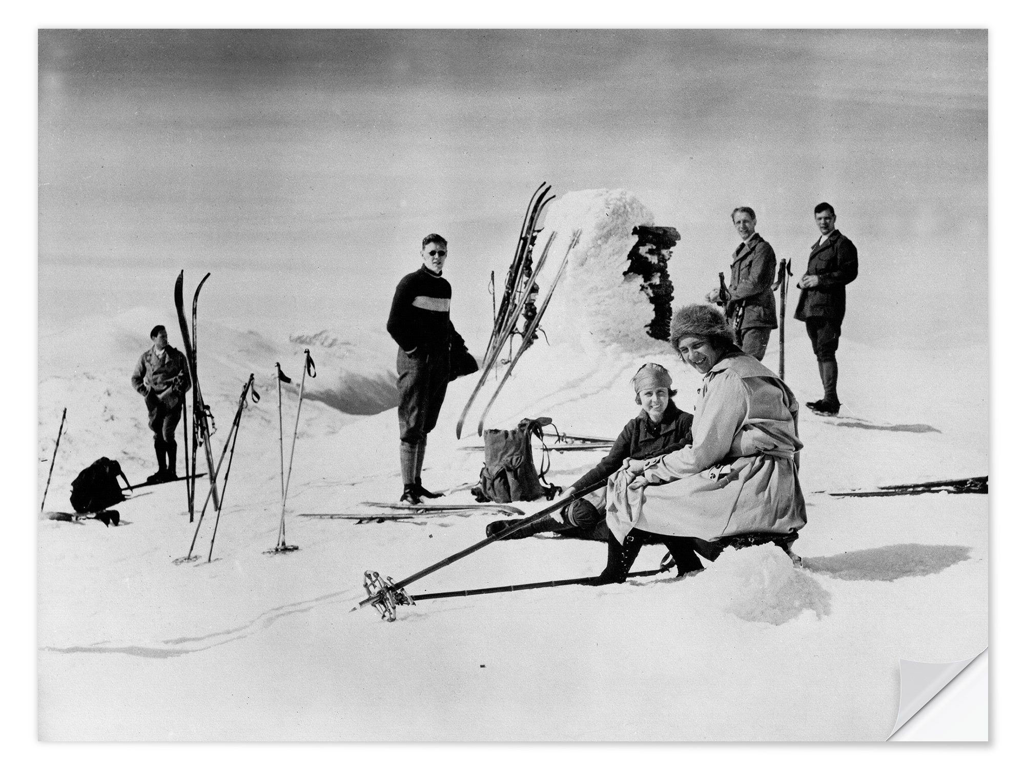 Wandfolie Vintage Ski Collection