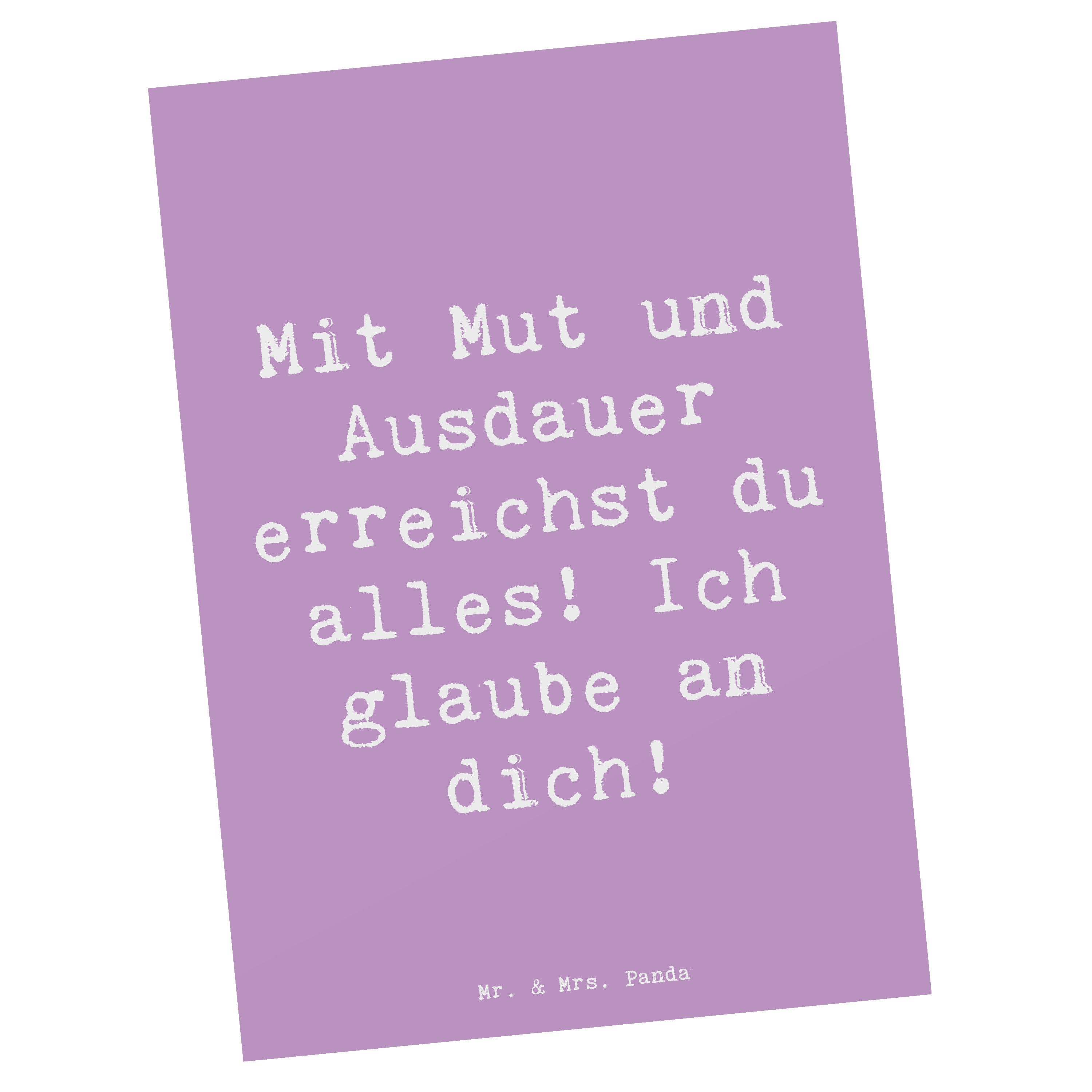 Postkarte Sportliche Wettkämpfe Mut und Ausdauer - Lavendeltraum - Geschenk, Tr