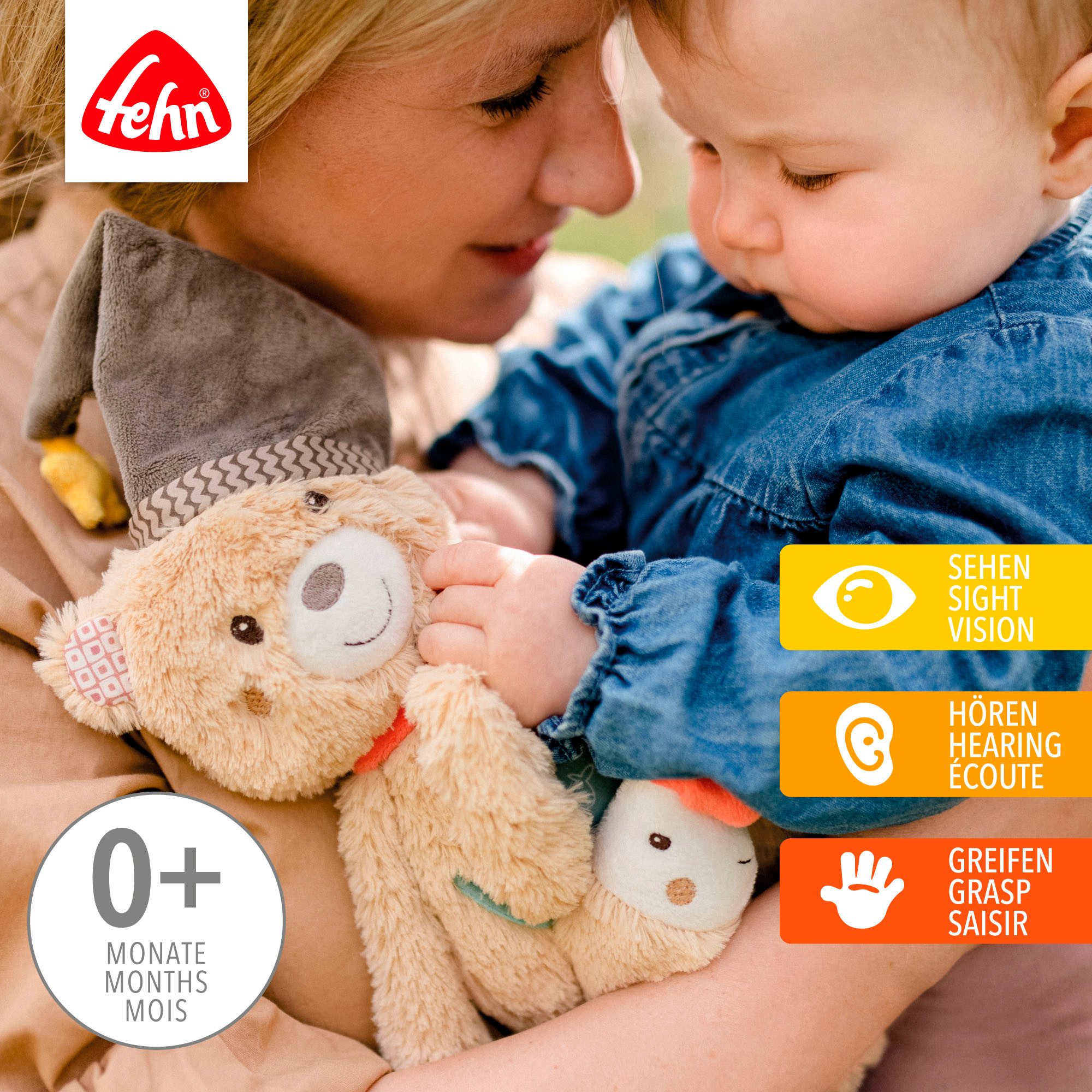 Fehn Greifspielzeug Bruno, Activity-Bär günstig online kaufen