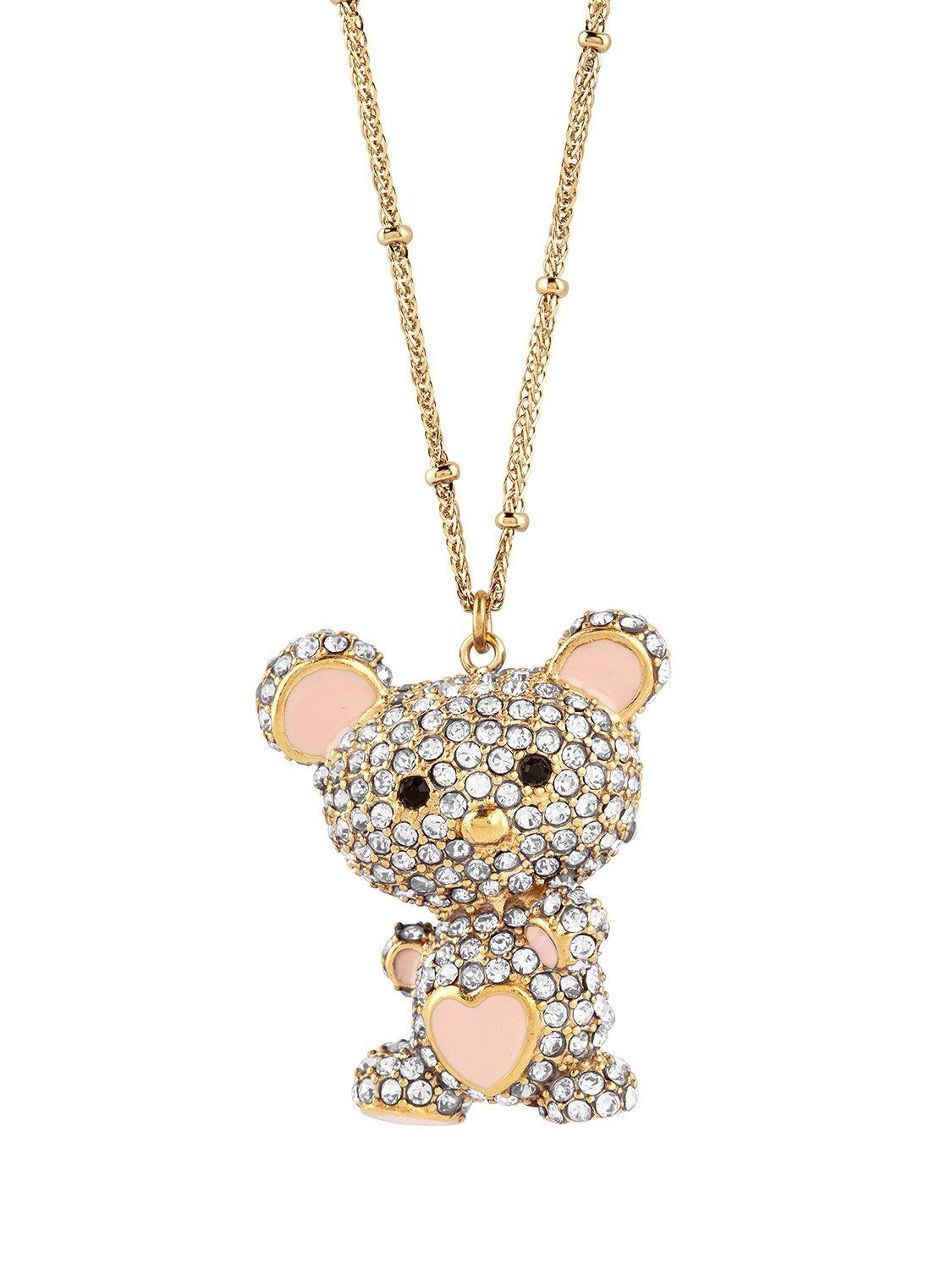 Guess Kette mit Anhänger JUBN05139JWYG, für Damen Teddybär Goldfarben