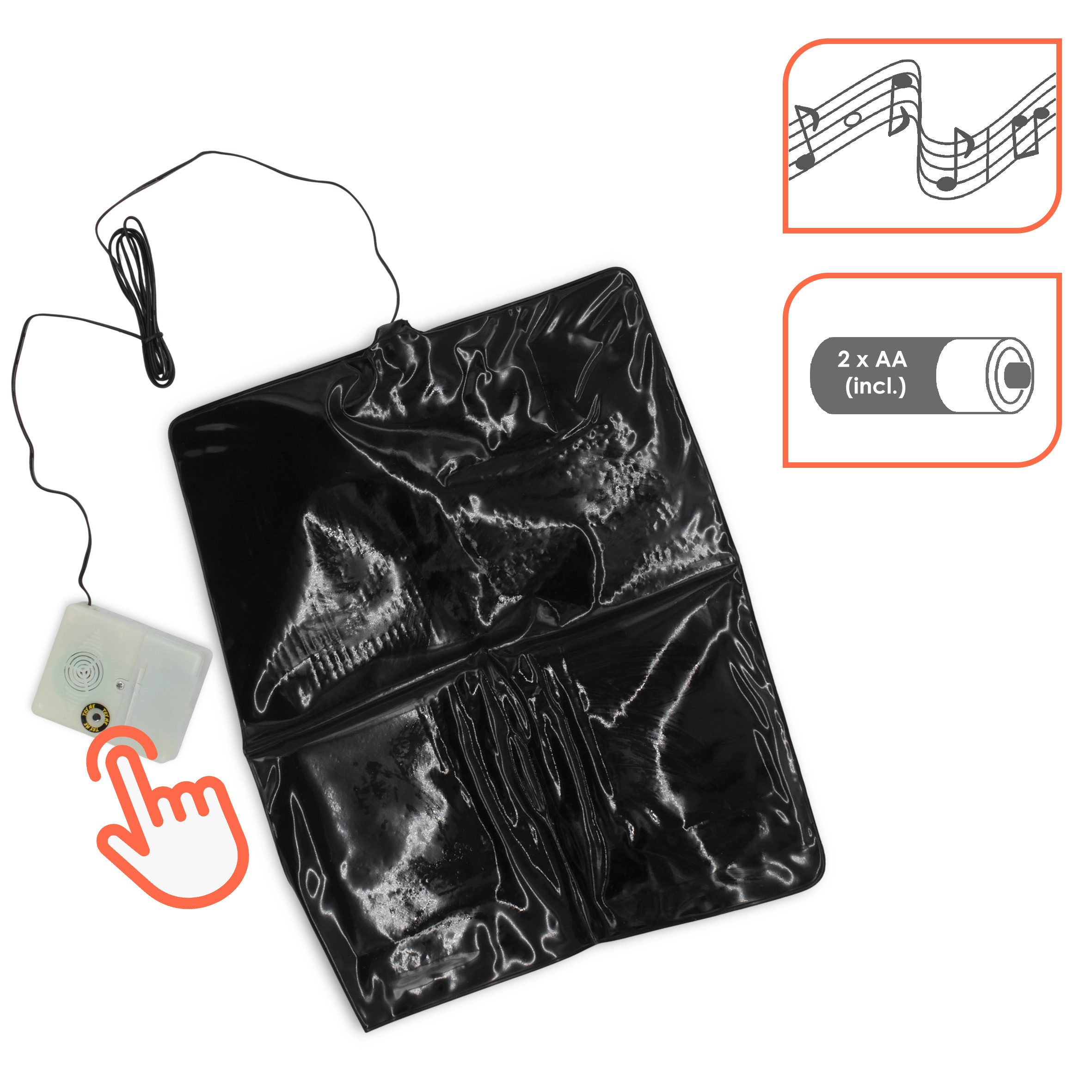 Spetebo Teppichunterlage Weihnachtsmusik Türmatten Sensor mit 2 Liedern - 34 x 24 cm, (Anzahl, 1-St., Stück), spielt 2 verschiedene Weihnachtslieder