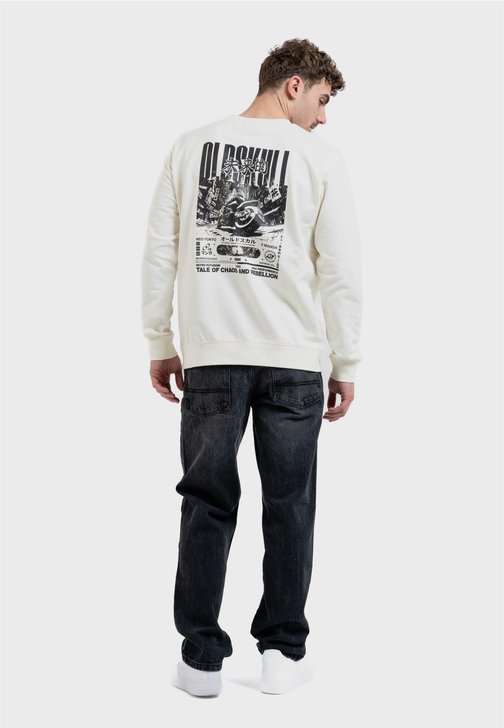 Oldskull Sweatshirt ASIAN FUTURISM RIDER (1-tlg) mit coolem Print günstig online kaufen