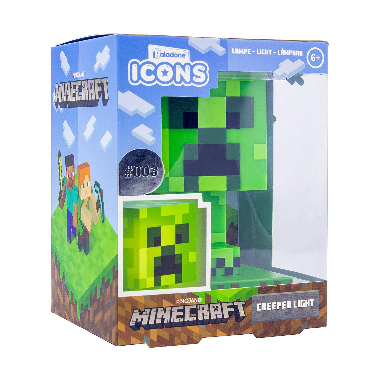 Paladone Stehlampe Minecraft 3D Leuchte Icon Light Creeper