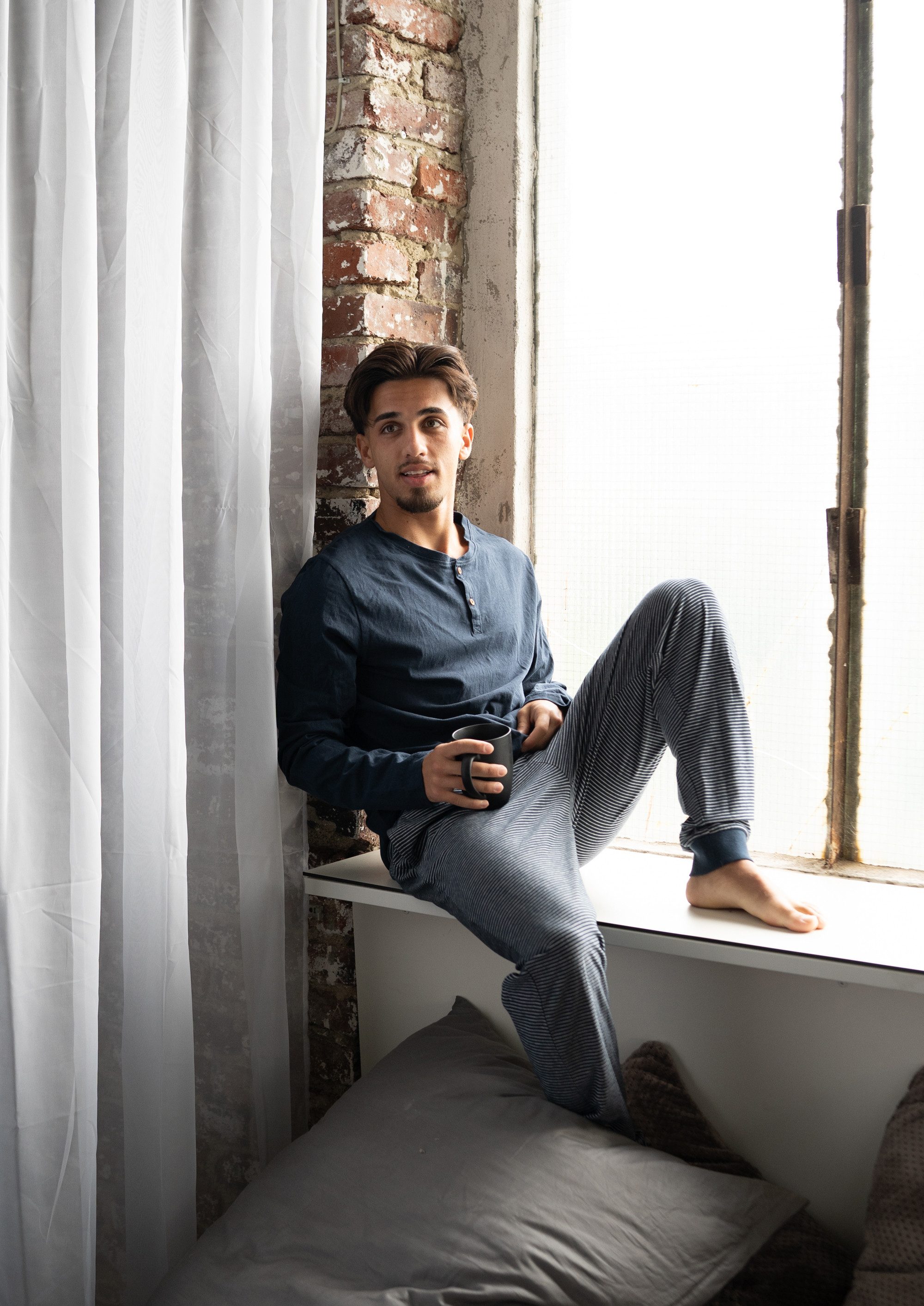 Phil & Co. Pyjamahose Snow Drift (1-tlg., 1-teilig) Herren Schlafhose lang günstig online kaufen