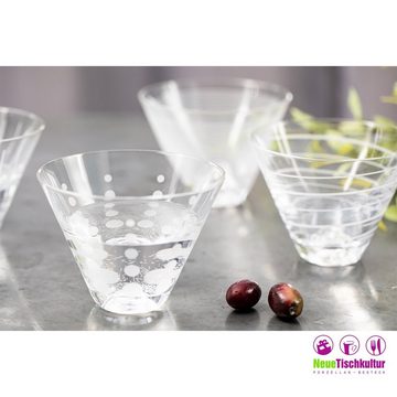 Neuetischkultur Gläser-Set Martini Gläser-Set, 4-teilig, graviert, Glas