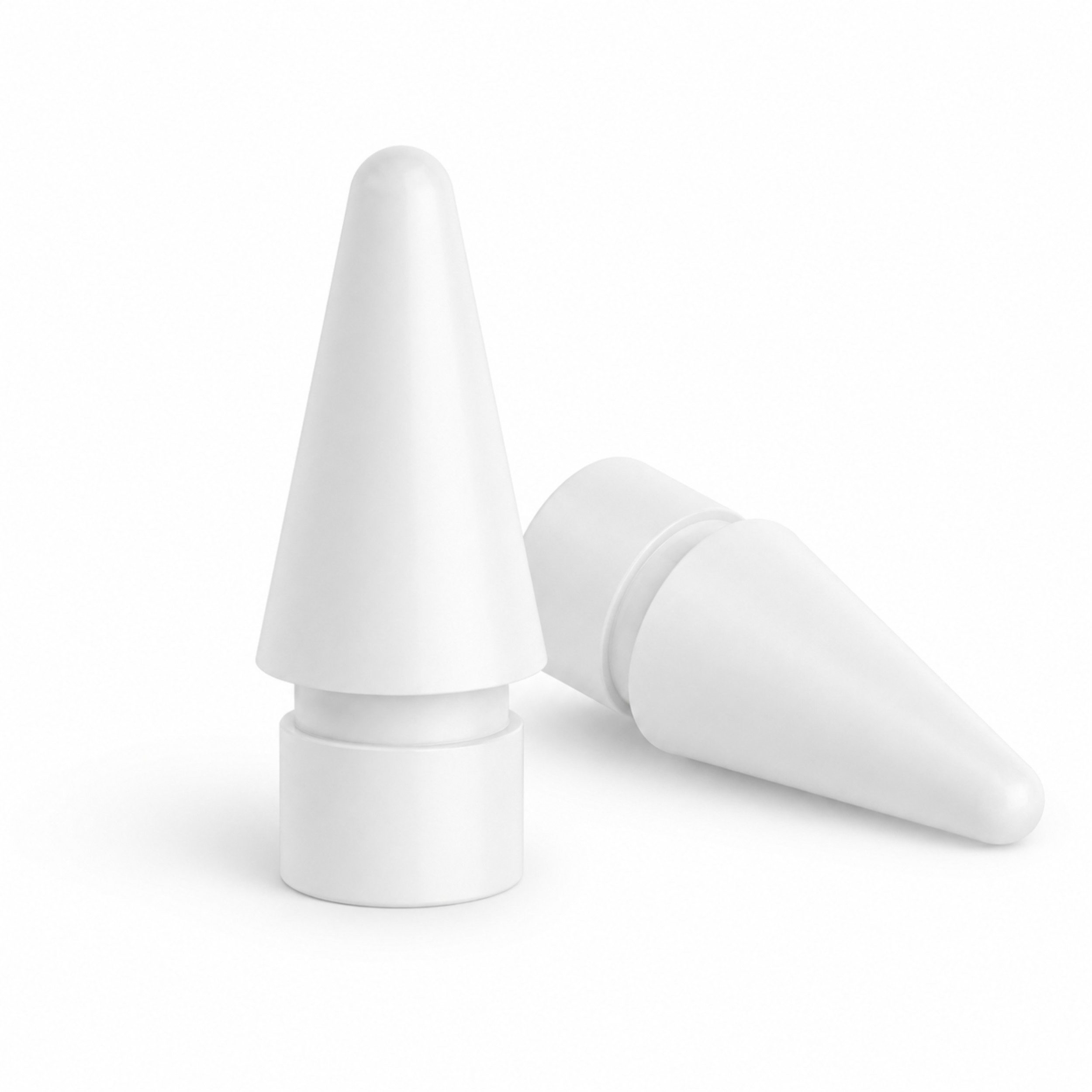 PlugUp Eingabestift Spitze für Apple Pencil 1. 2. Pro & USB-C Generation Ersatzspitze (Spar-Set, 4-St., 4-teilig) 4x Ersatzspitzen für Apple Pencil 1. Generation, 2. Generation & USB-C