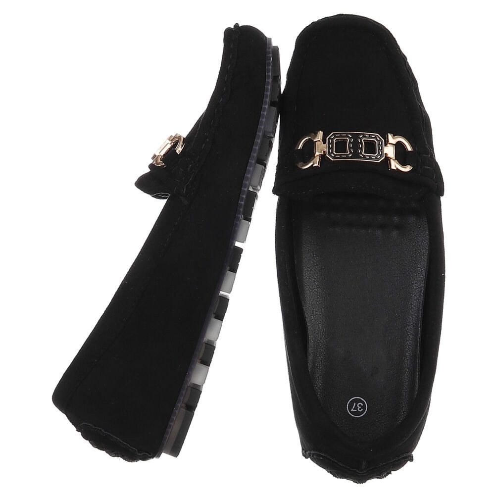 Ital-Design Eleganter Mokassin für Damen mit Verschluss-Details Slipper (91 günstig online kaufen