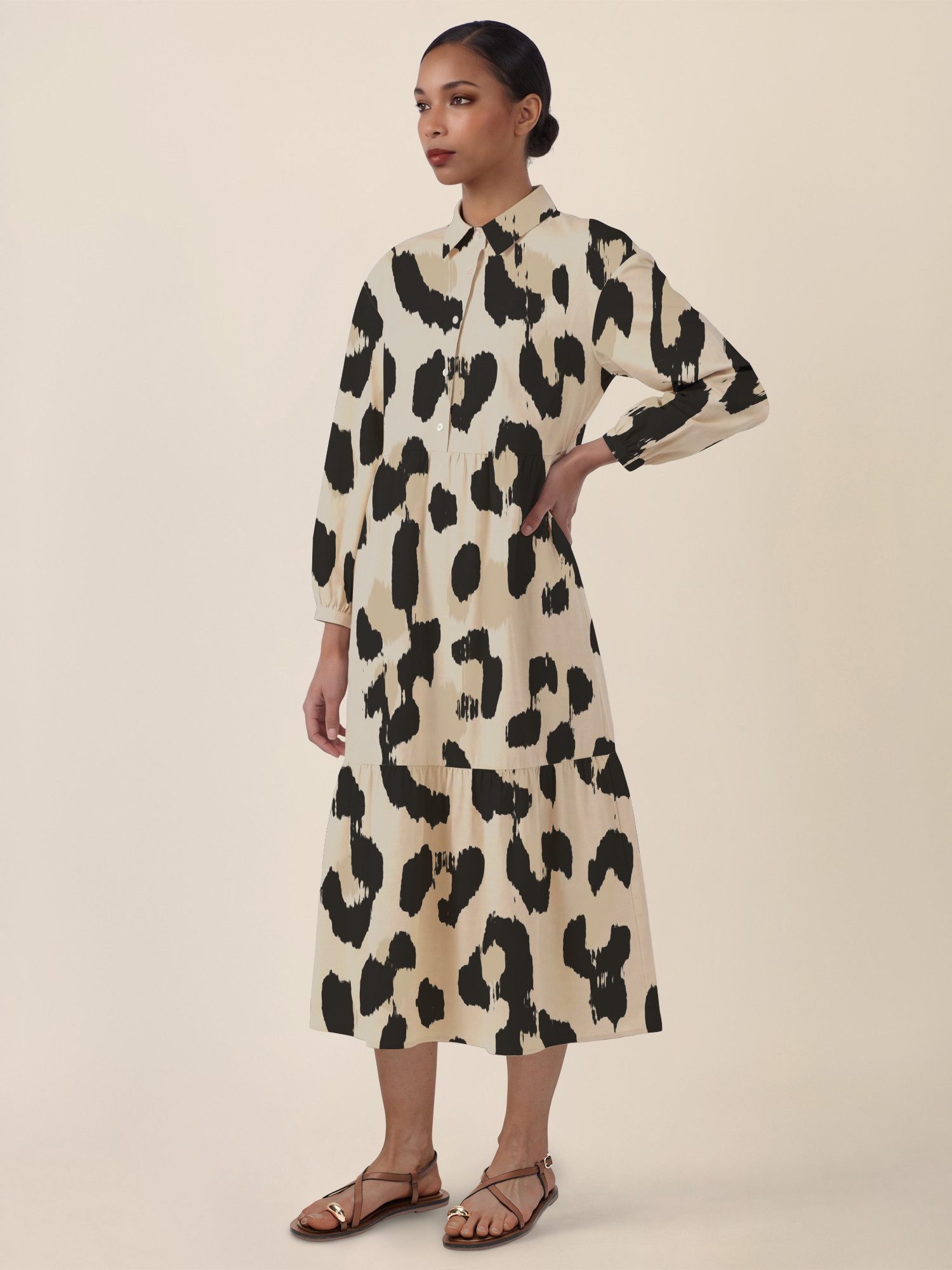 Apart Midikleid mit Animalprint