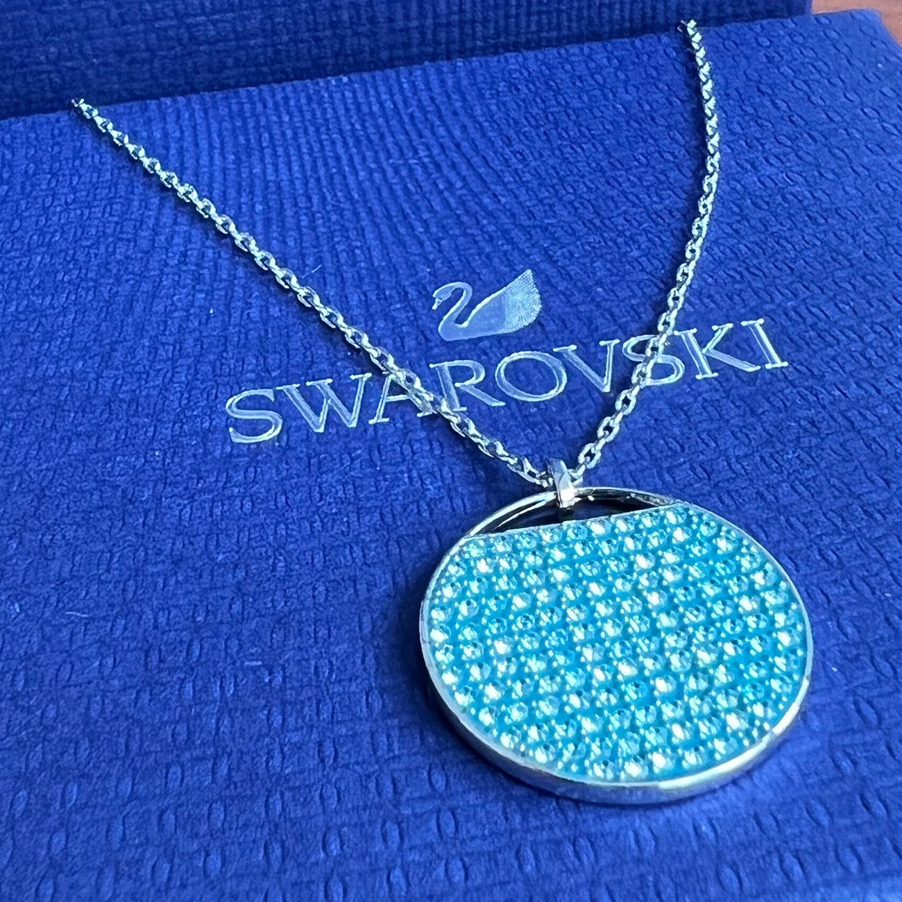 Swarovski Kette mit Anhänger silberfarb...