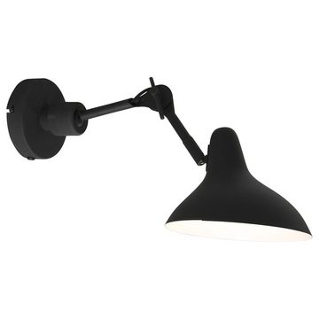 click-licht Wandleuchte Wandleuchte Kasket in Schwarz und Weiß E27, keine Angabe, Leuchtmittel enthalten: Nein, warmweiss, Wandleuchte, Wandlampe, Wandlicht