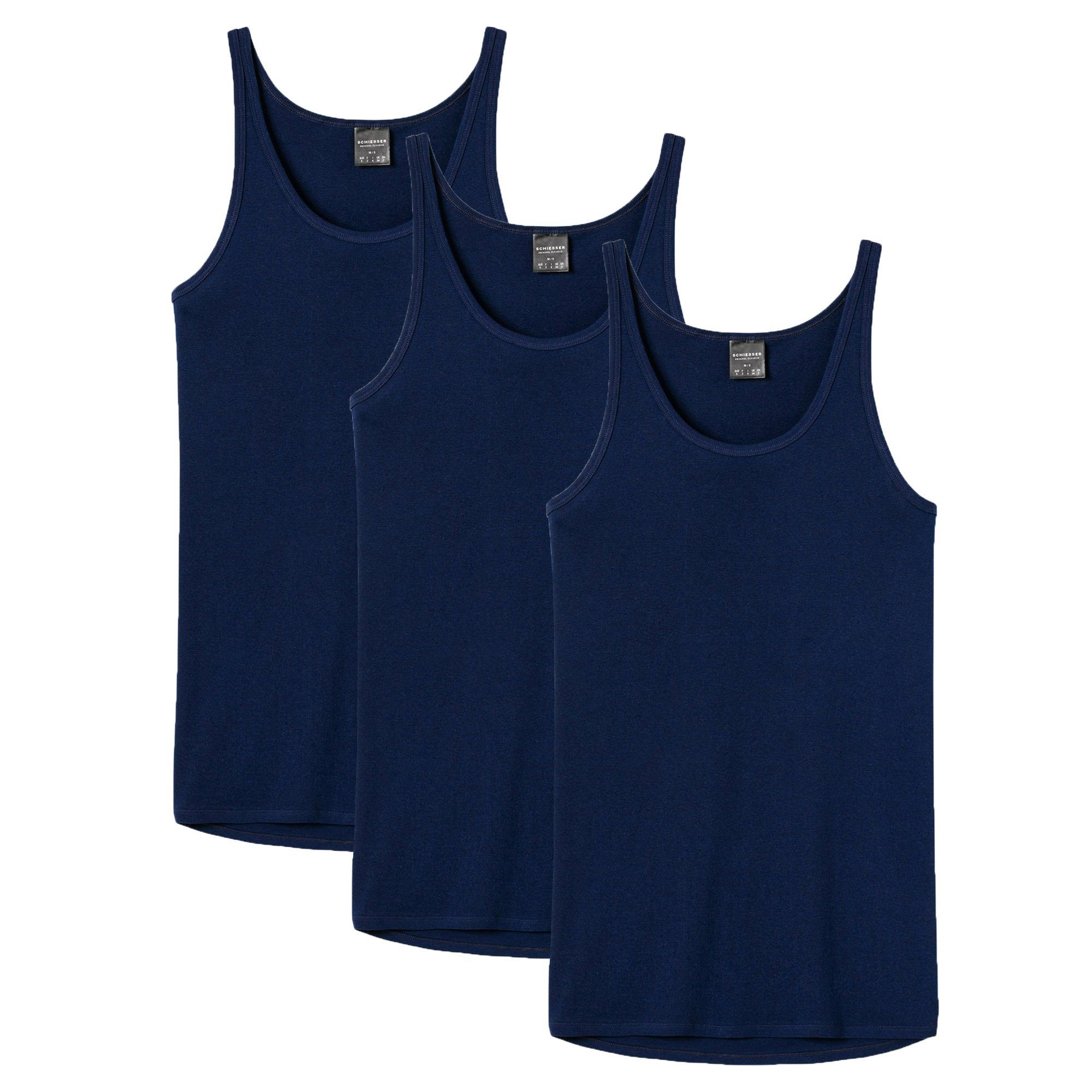 Schiesser Unterhemd Herren Unterhemd 3er Pack günstig online kaufen