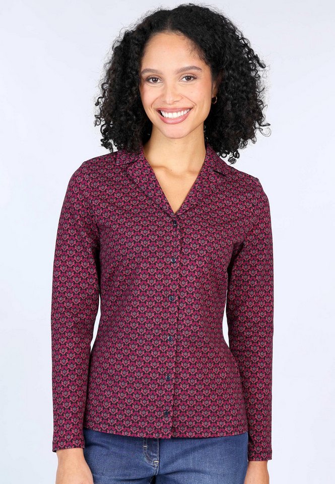 Lykka du Nord Klassische Bluse Celeste daisy