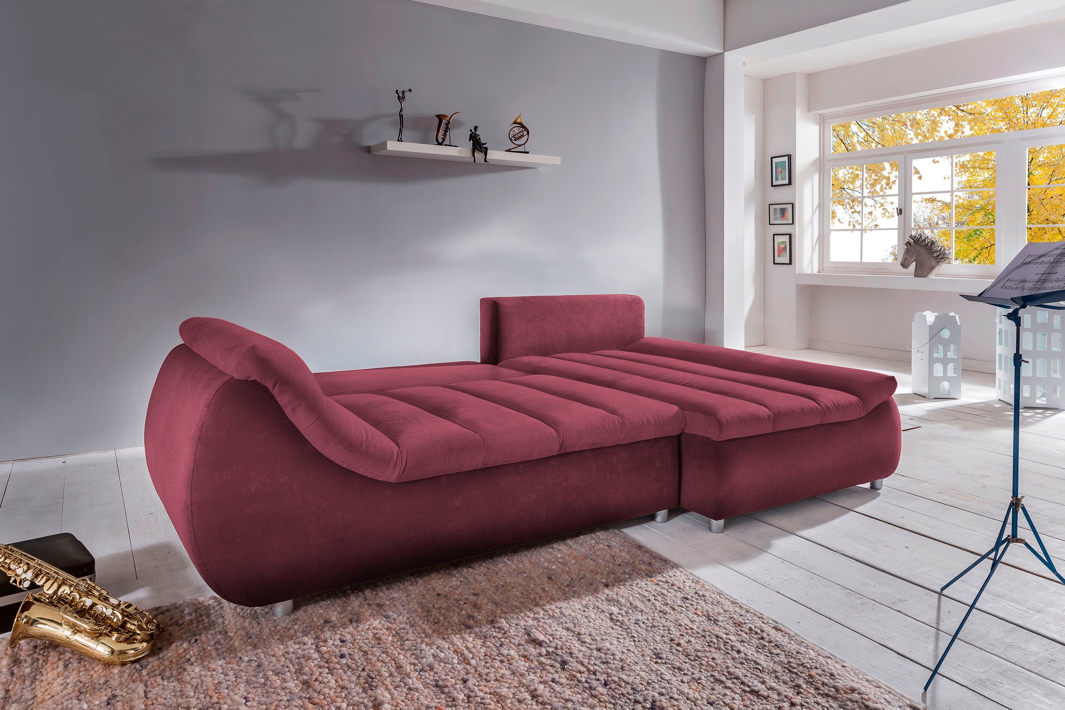 INOSIGN Ecksofa Imola, bequem, aktuelle Steppung günstig online kaufen
