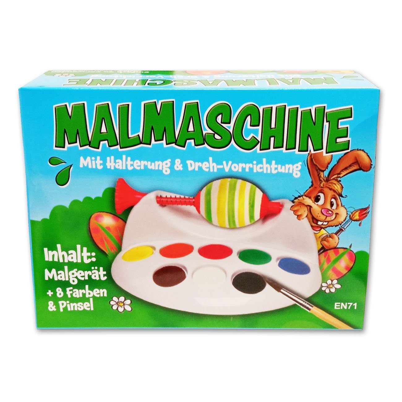 itenga Osterei itenga Oster Malmaschine mit 8 Farben und Pinsel