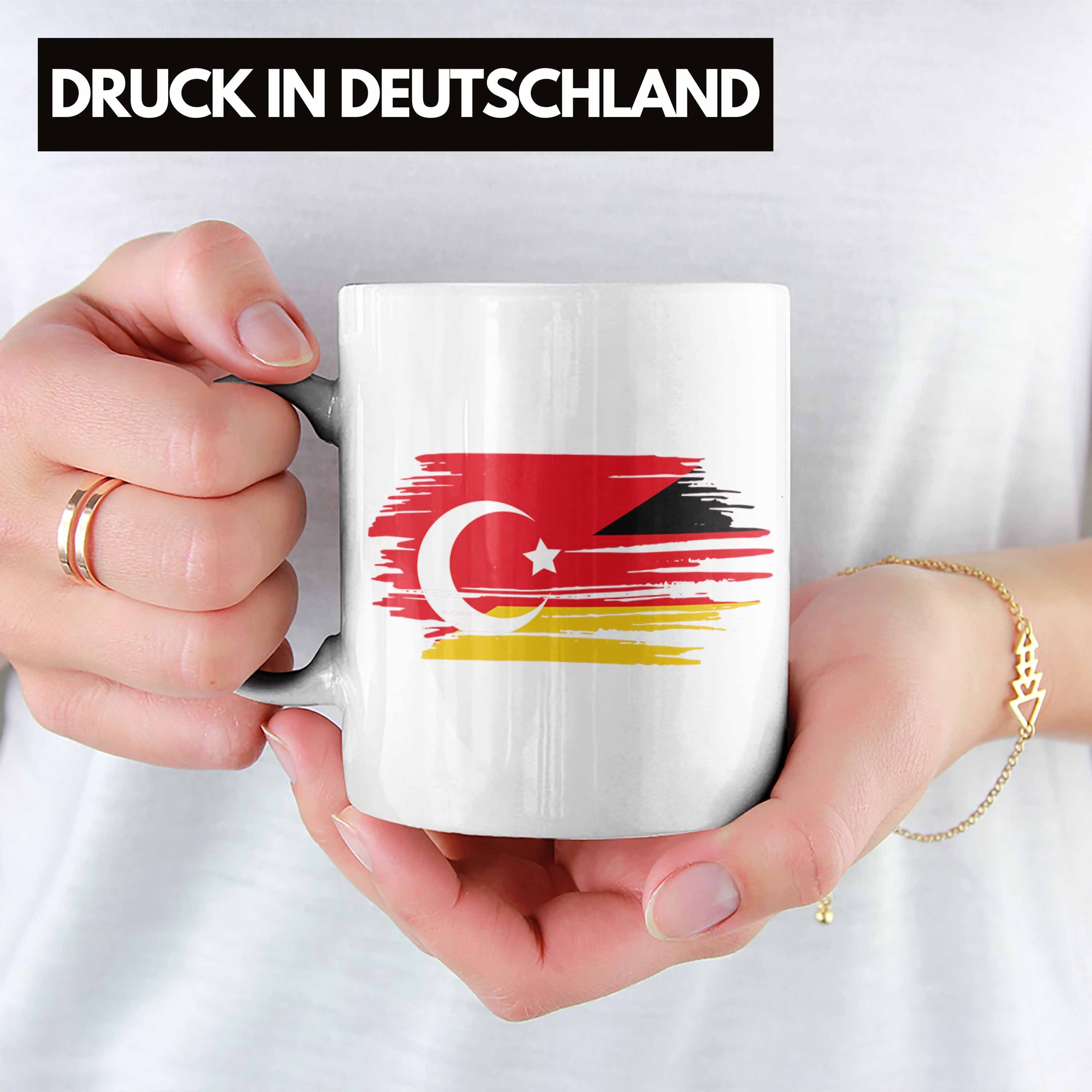 Türken - Geschenk Türke Deutschland Halb Trendation Tasse Tasse Geschenkidee Halb Türke Trendation Weiss