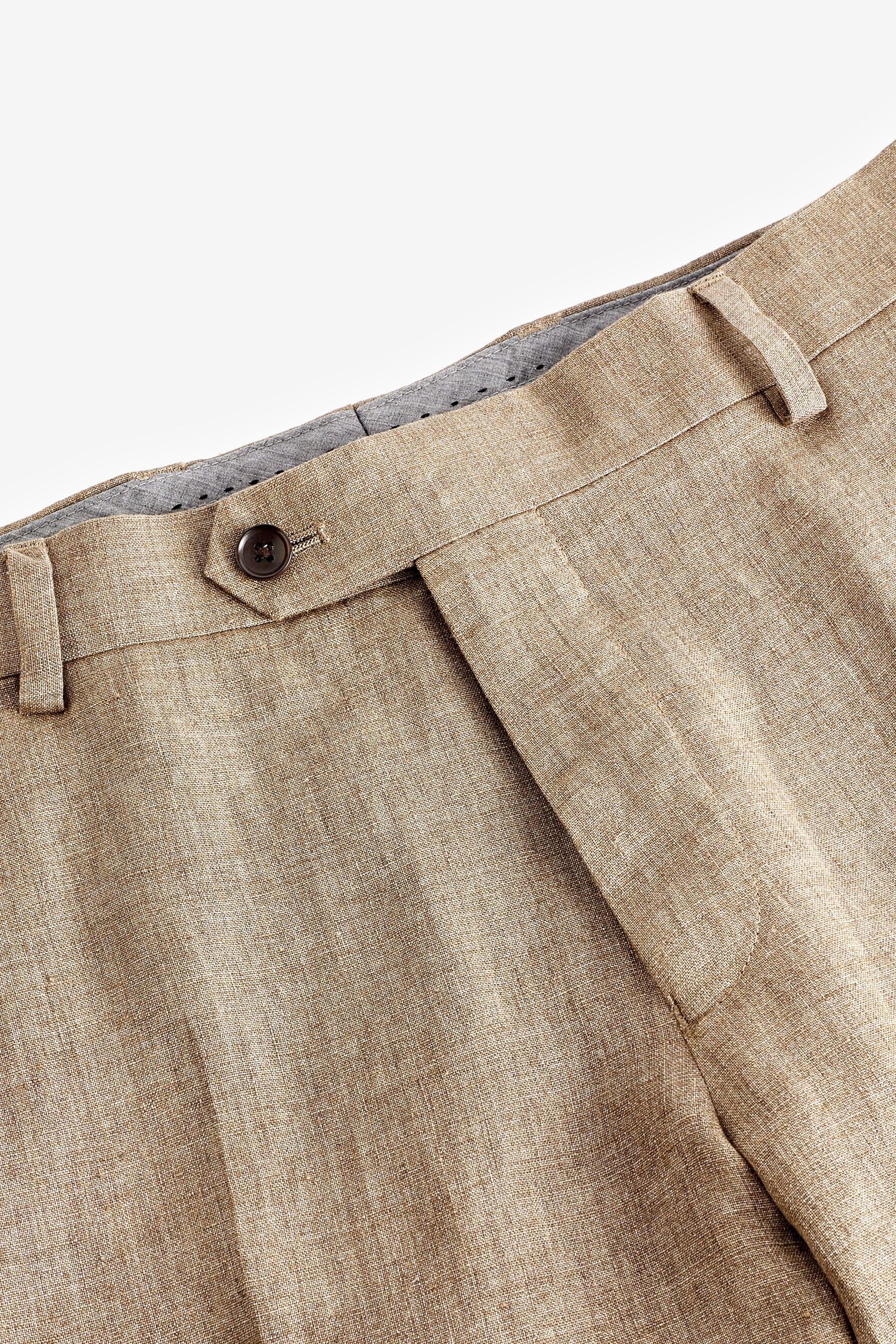 Fit: Natural Stone aus Anzughose Hose Anzug Leinen, Slim Next (1-tlg)