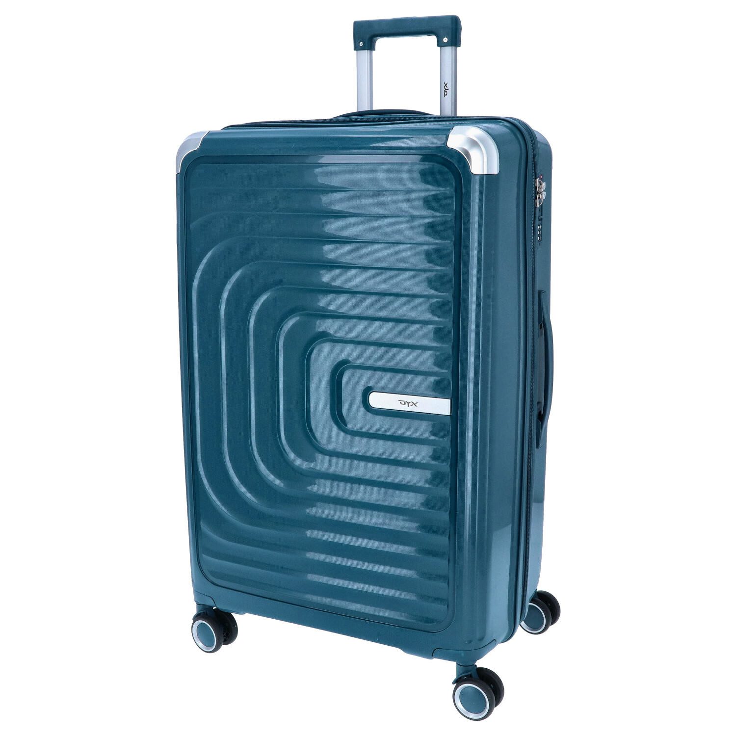 DYX Koffer DYX 4 Rollen Trolley L 76 cm Barcelona petrol, 4 Rollen Rollen