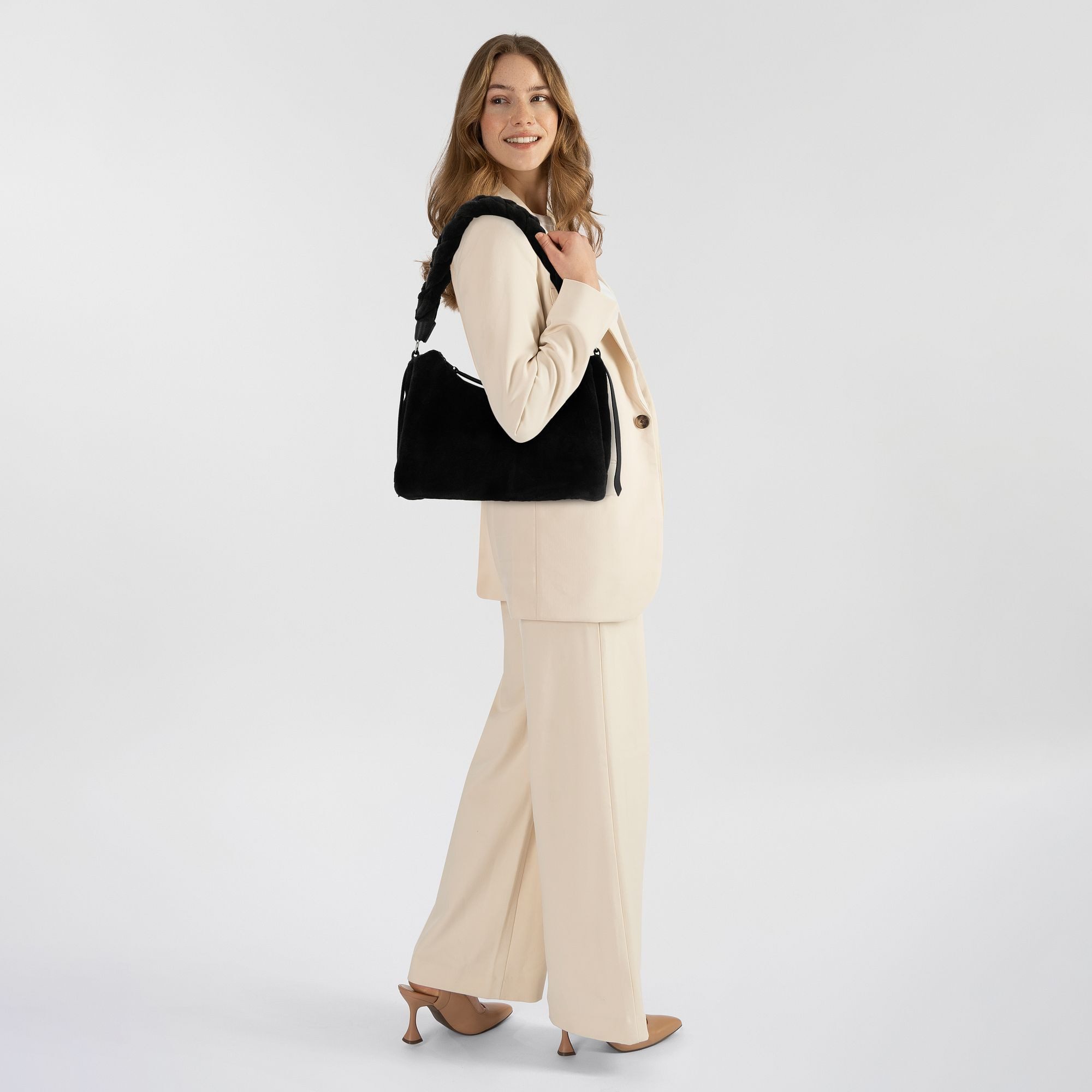 COCCINELLE Schultertasche Boheme, Polyester