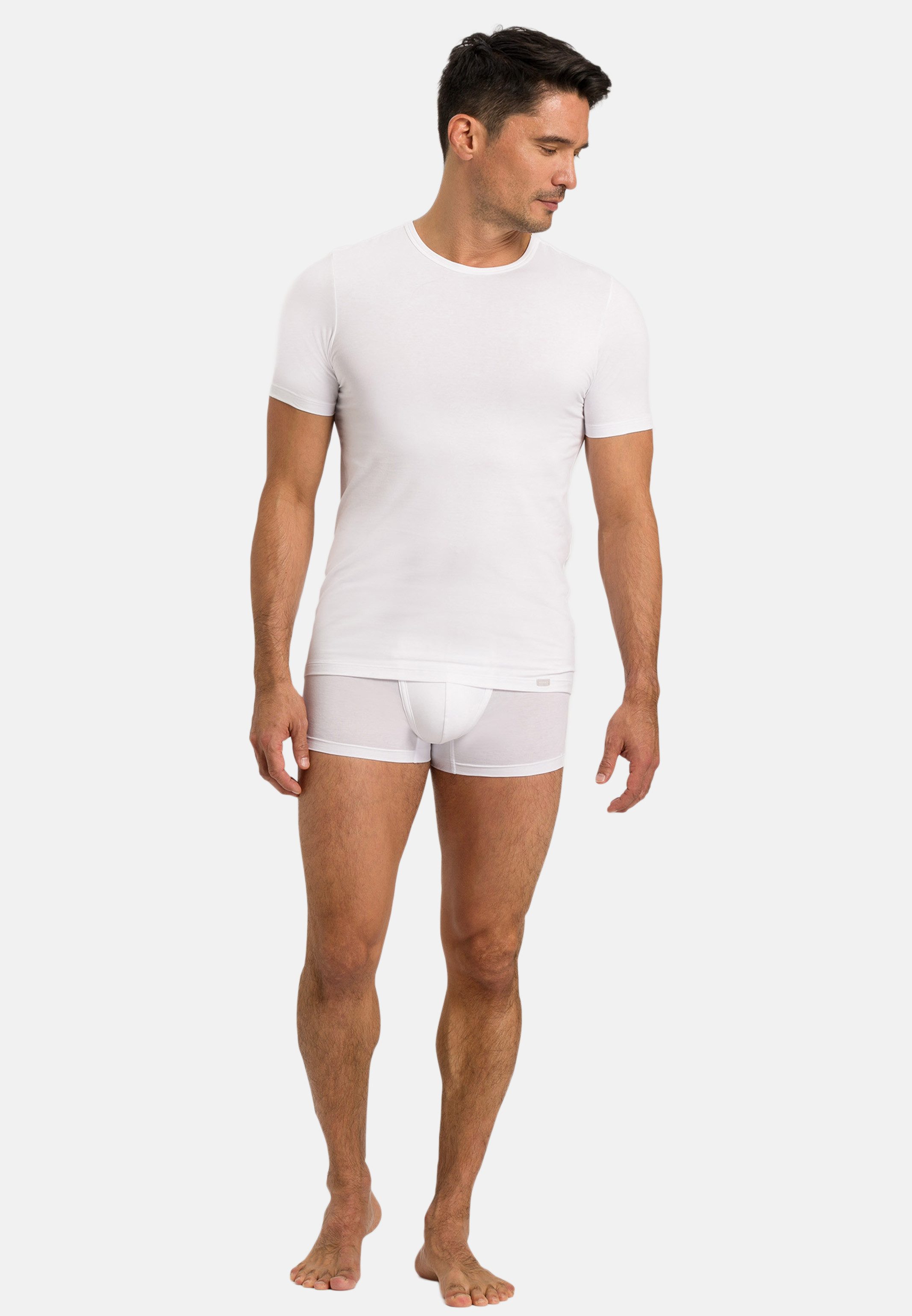 Hanro Unterhemd Shirts 1/2 Arm TwoPack (Spar-Set, 2-St) Unterhemd / Shirt Kurzarm - Baumwolle - Atmungsaktiv