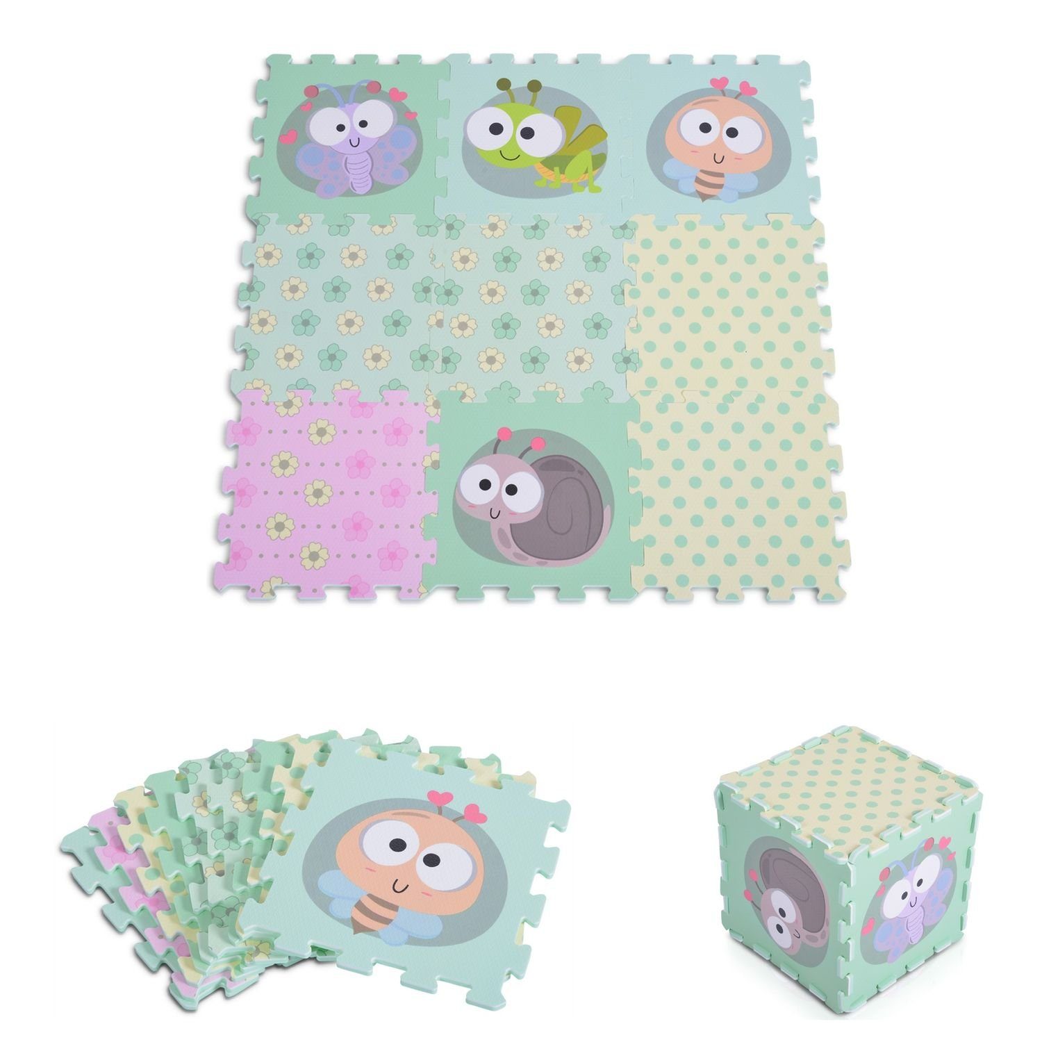 Moni Spielmatte Puzzlematte 9 teilig (9-St), günstig online kaufen