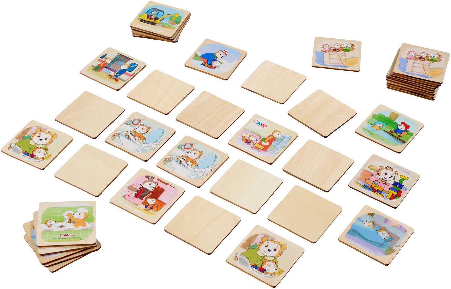 Eichhorn Spiel Bobo Siebenschläfer, Memo-Spiel, Kinderspiel, FSC® - schützt Wald