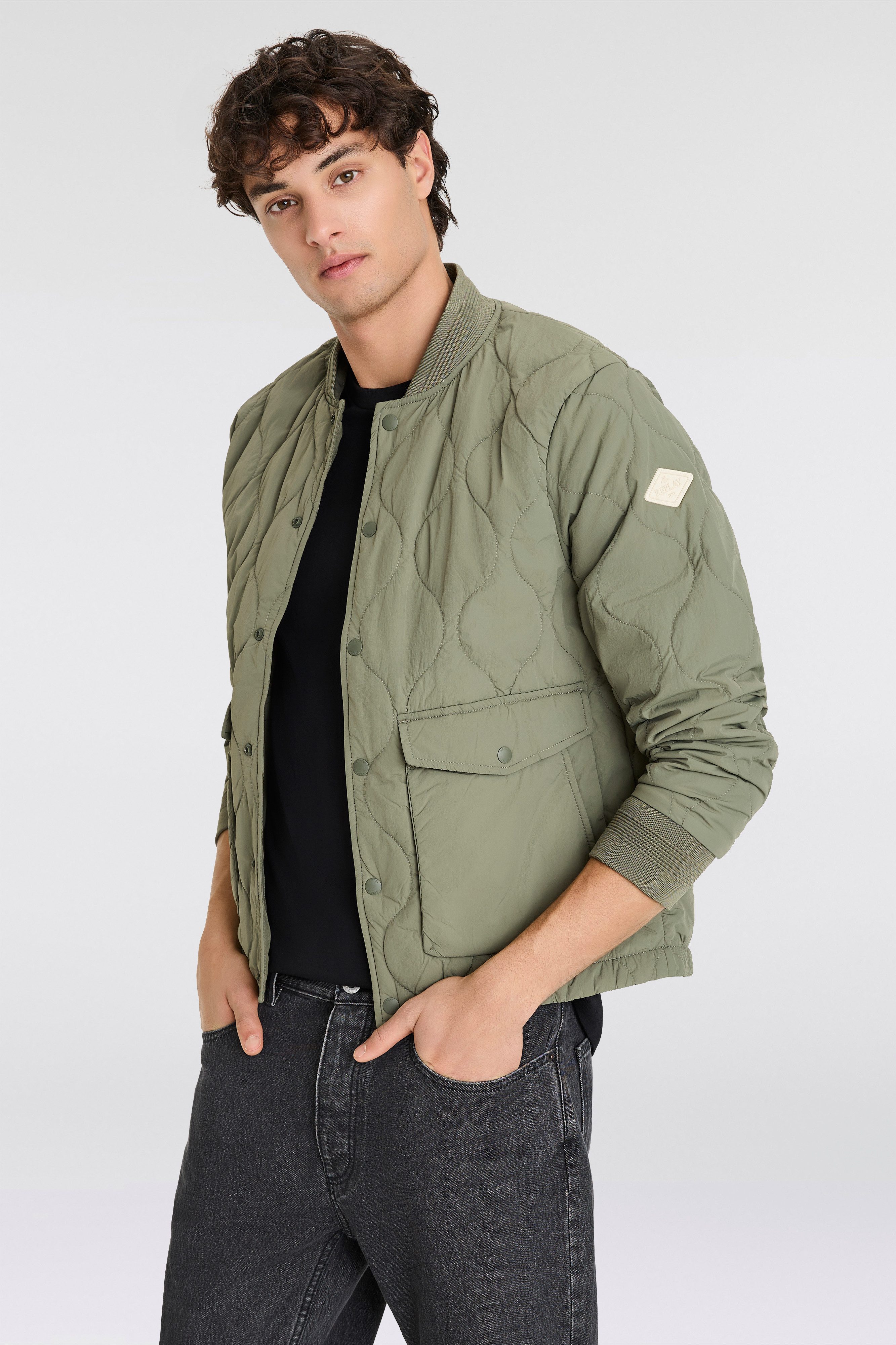 Replay Bomberjacke mit Steppmuster günstig online kaufen