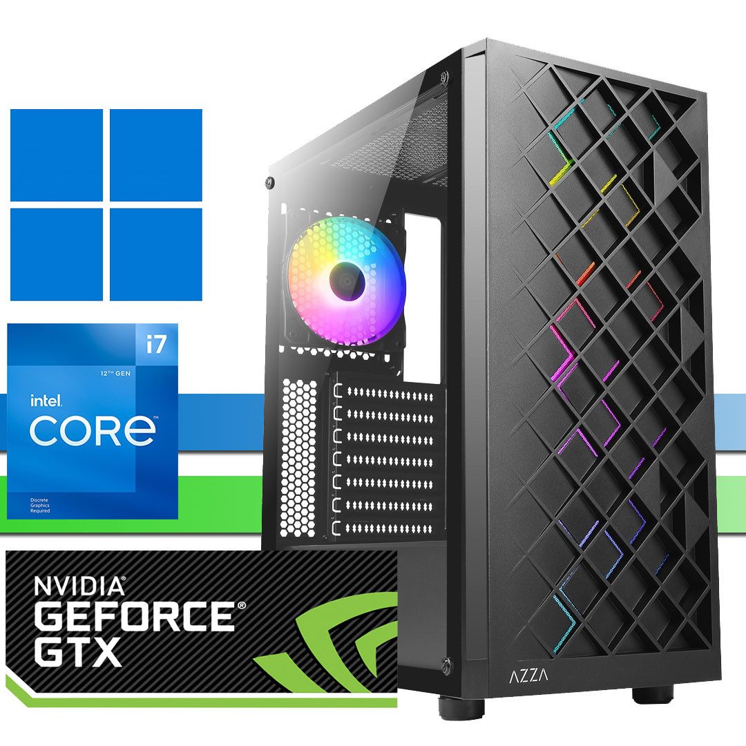 X-HARDWARE X-Gaming 12700F, 32GB RAM, 1000GB NVMe SSD + bis zu 4TB HDD Gaming-PC (Intel Core i7 12700F, Nvidia GeForce RTX 4060Ti, 32 GB RAM, 0 GB HDD, 1000 GB SSD, Luftkühlung, Windows 11 Professional)