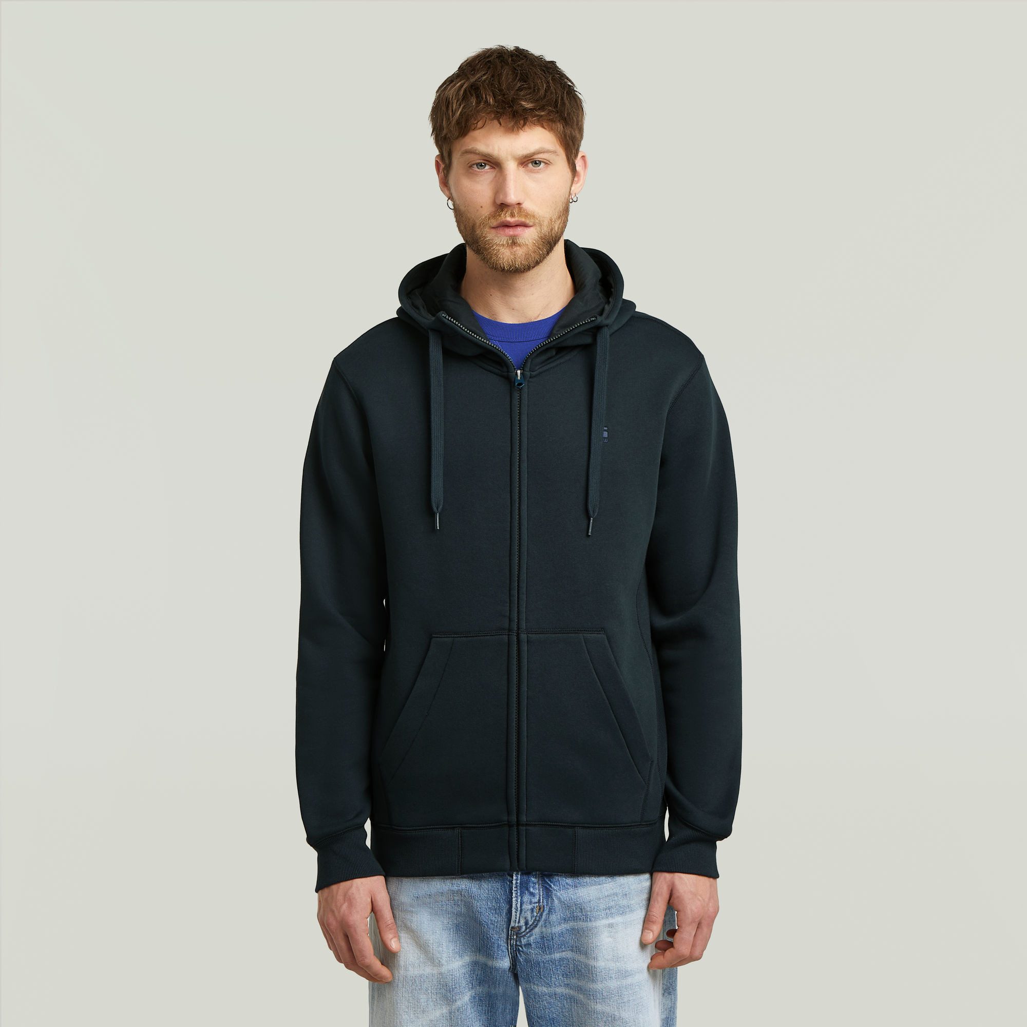 G-STAR Kapuzensweatjacke Premium Basic Hooded Zip Sweater günstig online kaufen