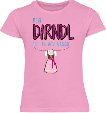 Shirtracer T-Shirt Mein Dirndl ist in der Wäsche Mode für Oktoberfest Kinder Outfit