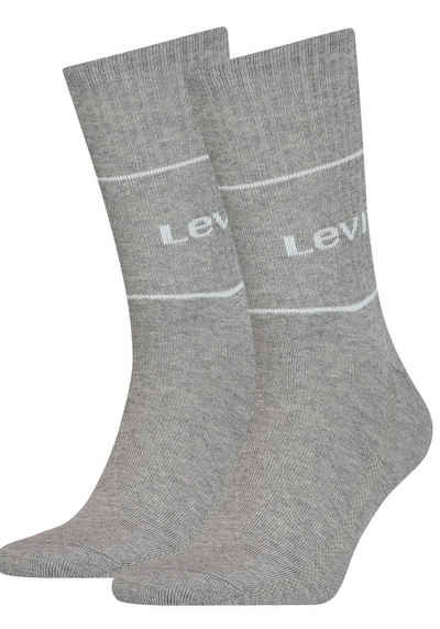 Levi's® Sportsocken (Packung, 2-Paar) LEVIS SHORT CUT LOGO SPORT 2P