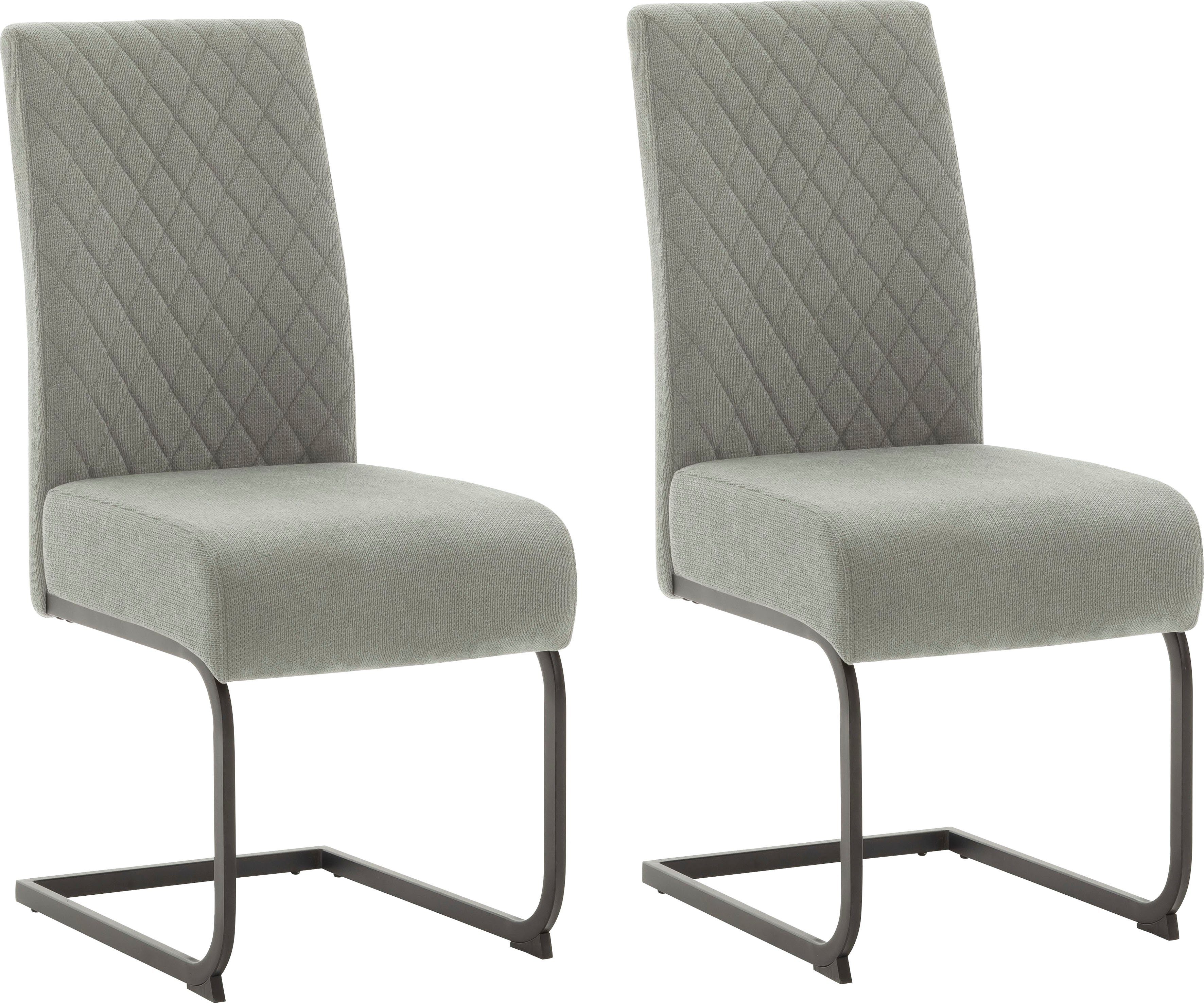 MCA furniture Esszimmerstuhl Derry, mit Taschenfederkern, Komfortsitzhöhe 49 cm Grau | Stühle