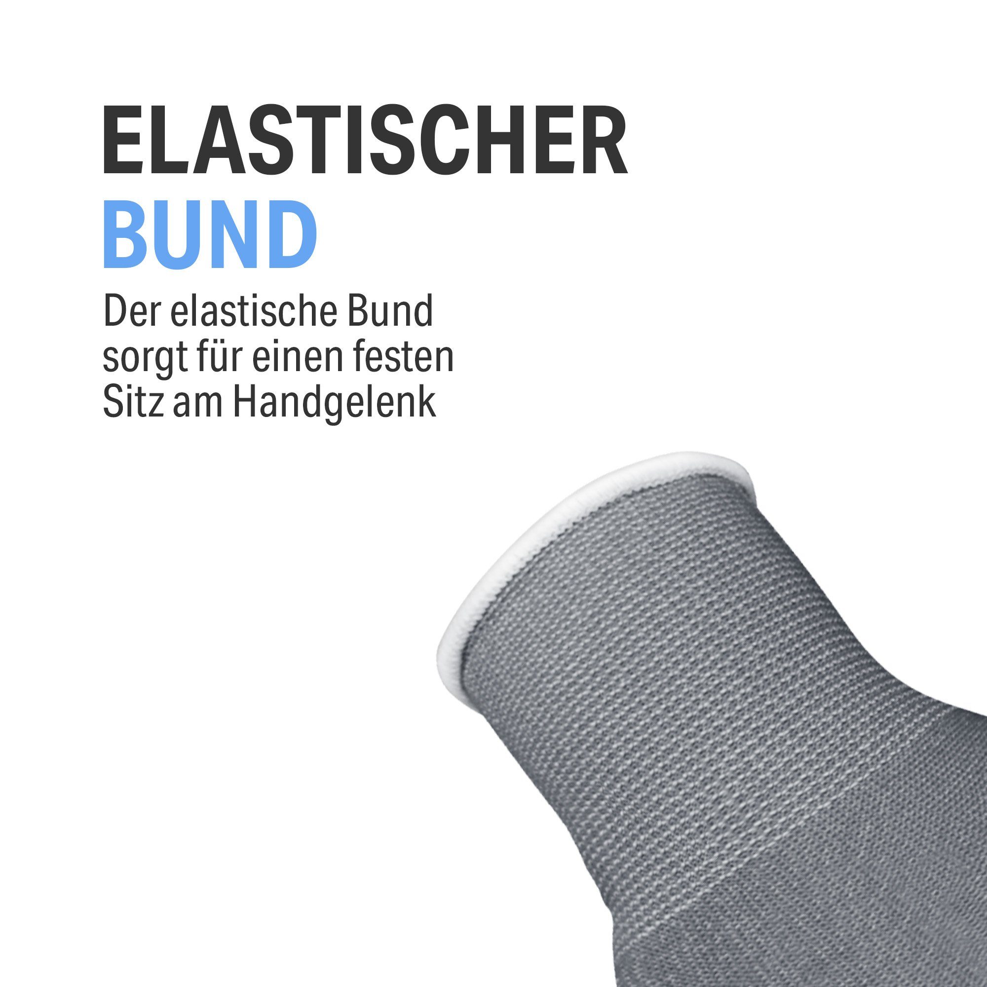 Bestlivings Arbeitshandschuh-Set "FLEX PRO" extra Flexibilität 10er Pack Größe 10(XL), 40% Polyester 60% Latex, robust, 30 °C Maschienenwäsche